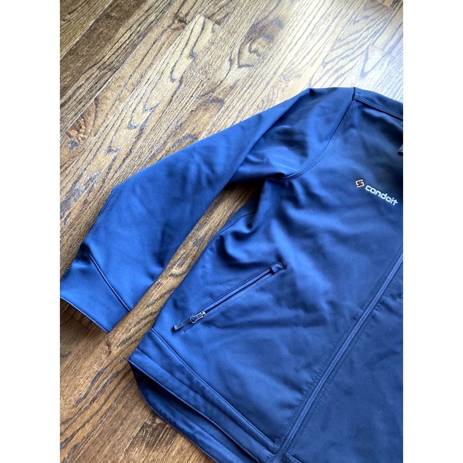 Carhartt Carhartt Jacket Mens L Blue Rain Defender Full Zip Softshell Windbreaker Textured Logo Pockets Outdoor Hiking Weather Resistant Mid-Length Size US L / EU 52-54 / 3 - 2 Thumbnail