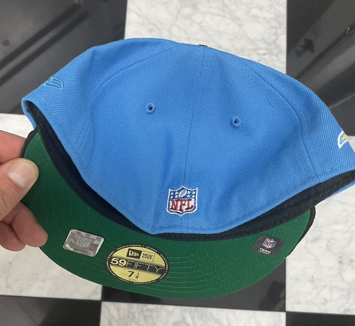 New Era 🔥 Chargers fitted with corduroy brim 7 1/8 Size ONE SIZE - 5 Thumbnail