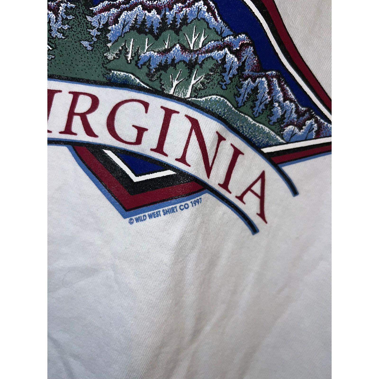 Vintage Womens Vintage Virginia Shirt White Tee Top Women 90s Large Size L / US 10 / IT 46 - 4 Thumbnail