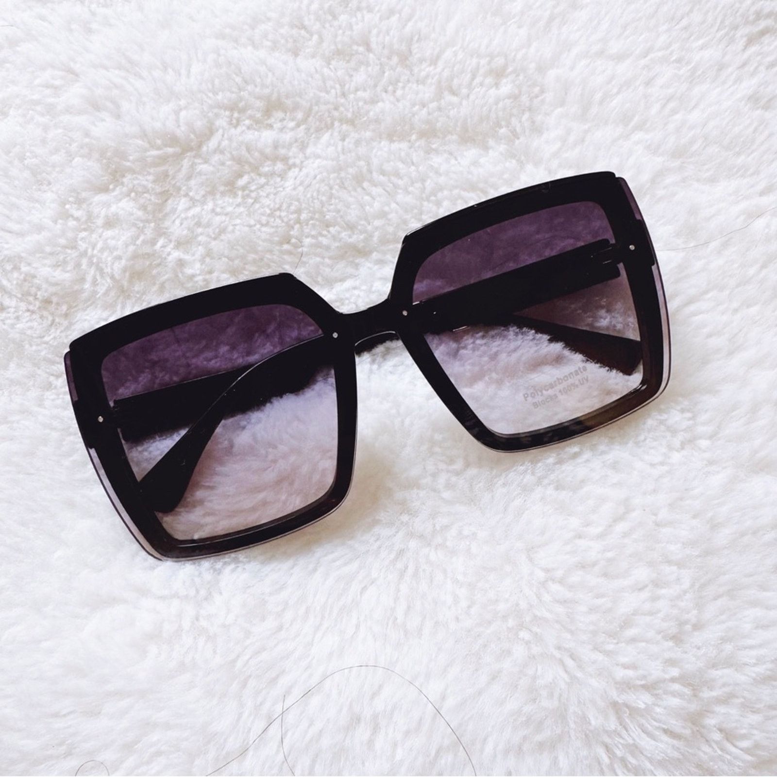 Other Gloria Black Square Oversized Sunglasses Size ONE SIZE - 3 Thumbnail