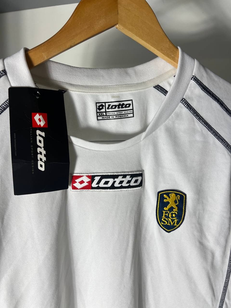 Vintage VERY RARE LOTTO FC SOCHAUX FRANCE RETRO SOCCER JERSEY 90s Size US XXL / EU 58 / 5 - 8 Thumbnail