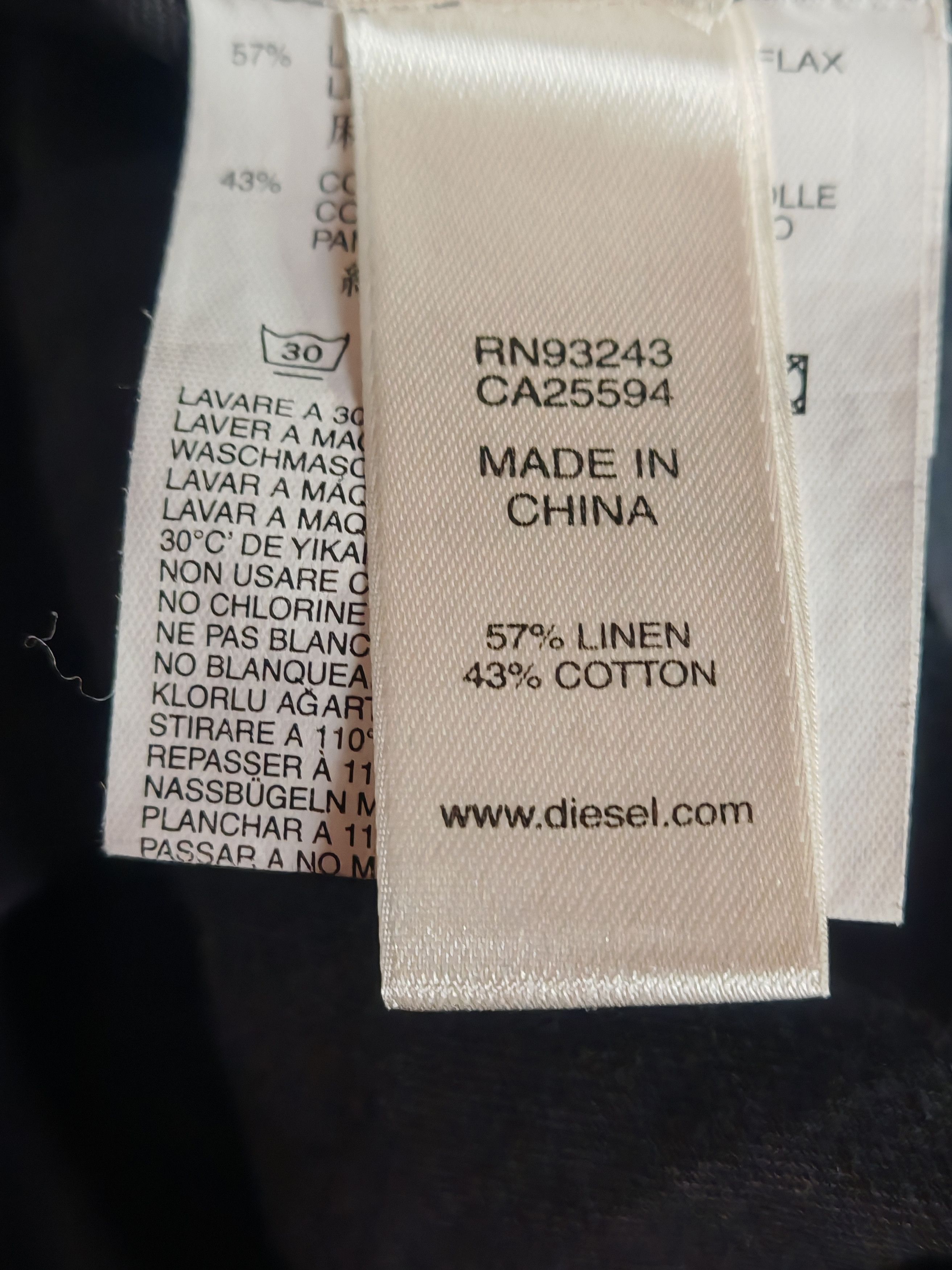 Diesel Rare VTG Diesel Linen Short Sleeve Shirt Military Style sz S Size US S / EU 44-46 / 1 - 7 Thumbnail