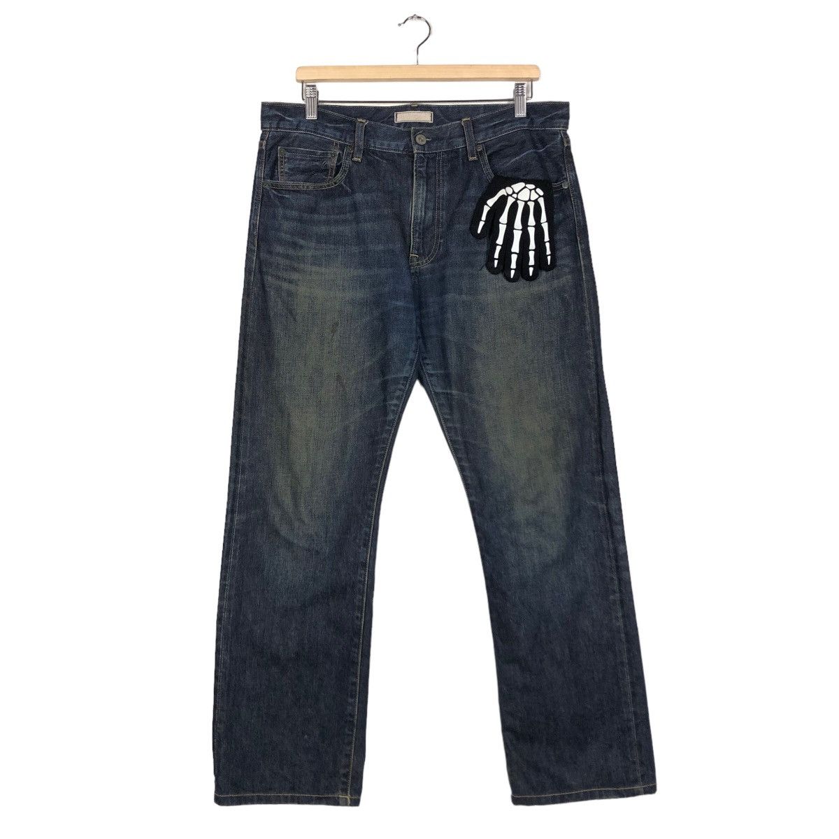Japanese Brand 🔥90’s Selvedges Denim Jeans Uniqlo Japan Regular Straight Size US 36 / EU 52 - 2 Thumbnail