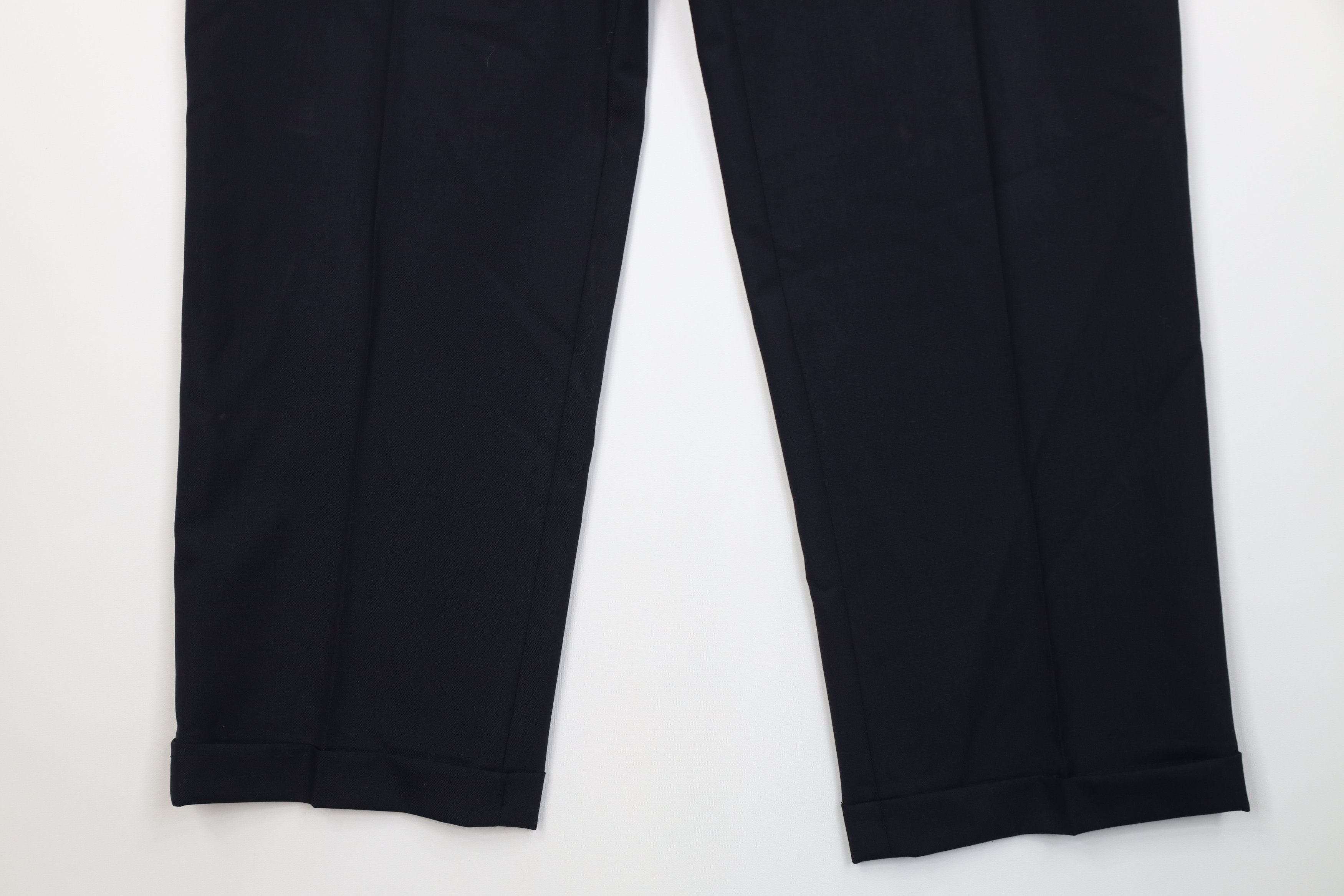 Vintage Vintage 90s Streetwear Virgin Wool Knit Wide Leg Chino Pants Size US 36 / EU 52 - 4 Thumbnail