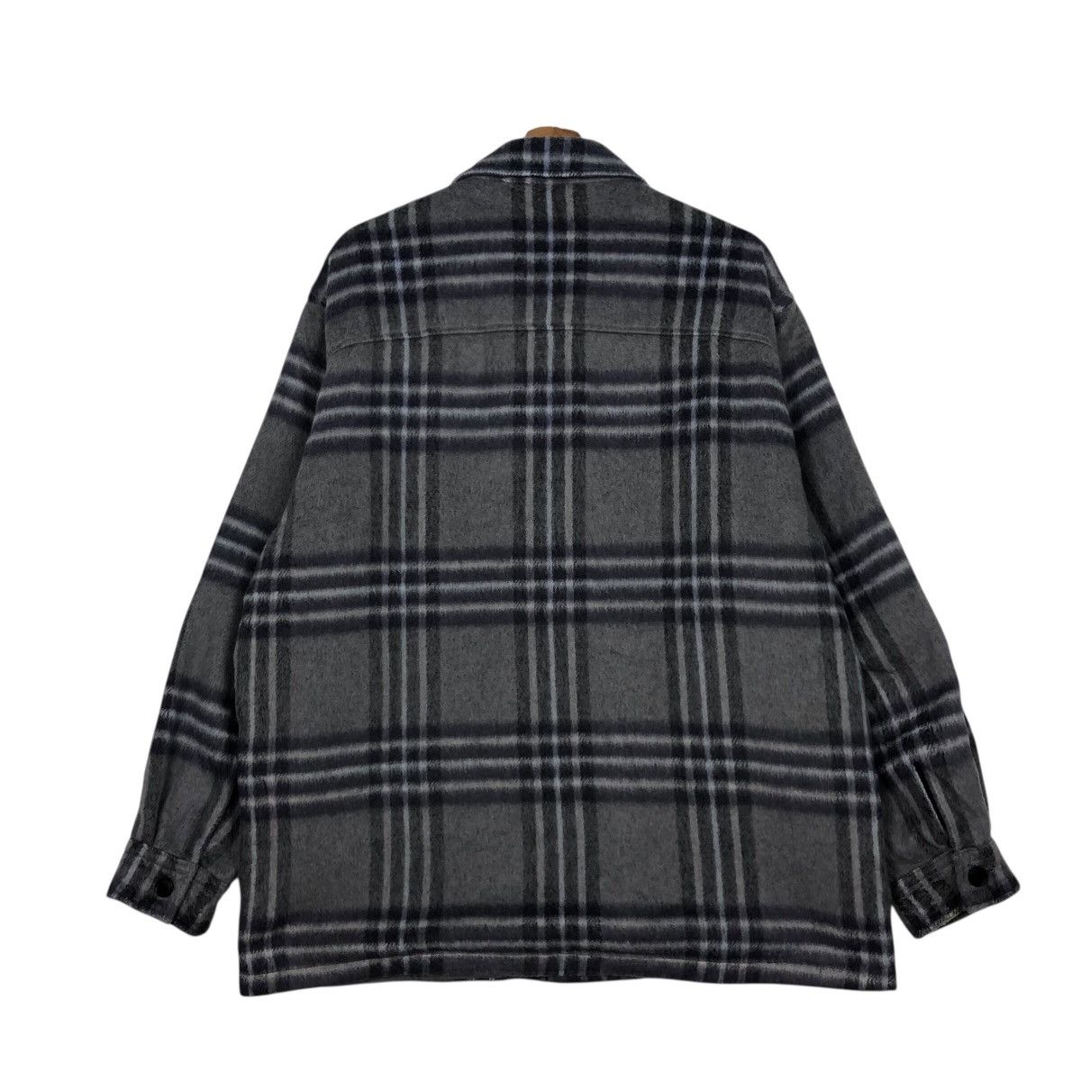 Japanese Brand 📌Vintage Wool Button Jacket GU Japan Tartan Issey Miyake Size US L / EU 52-54 / 3 - 9 Thumbnail