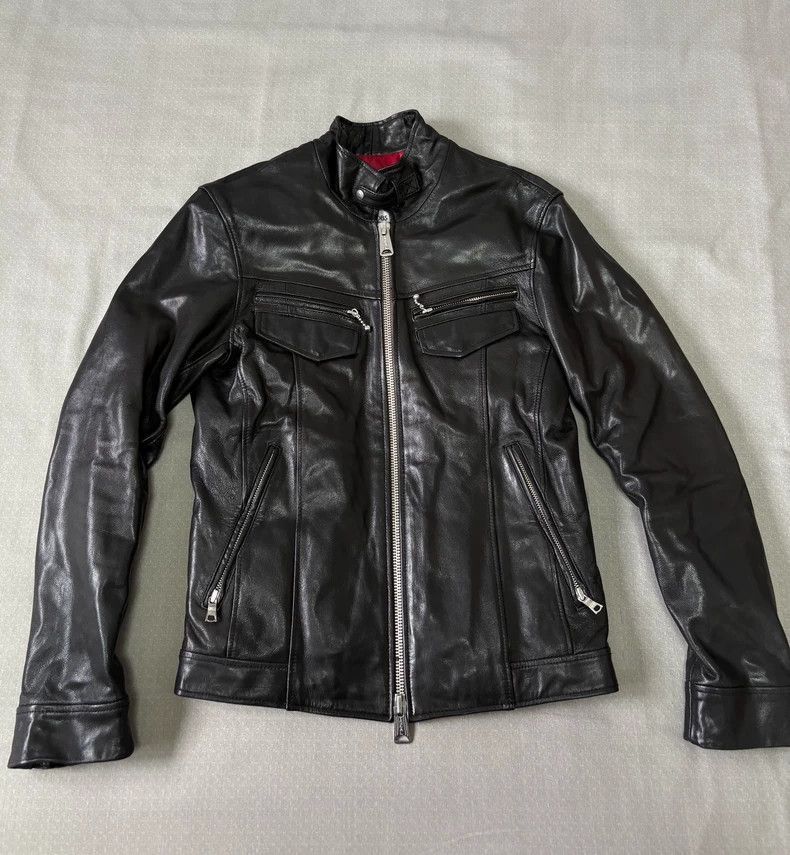 【美品】BUFFALO BOBS goat zip design leather BUFFALO BOBS goat zip design leather jk