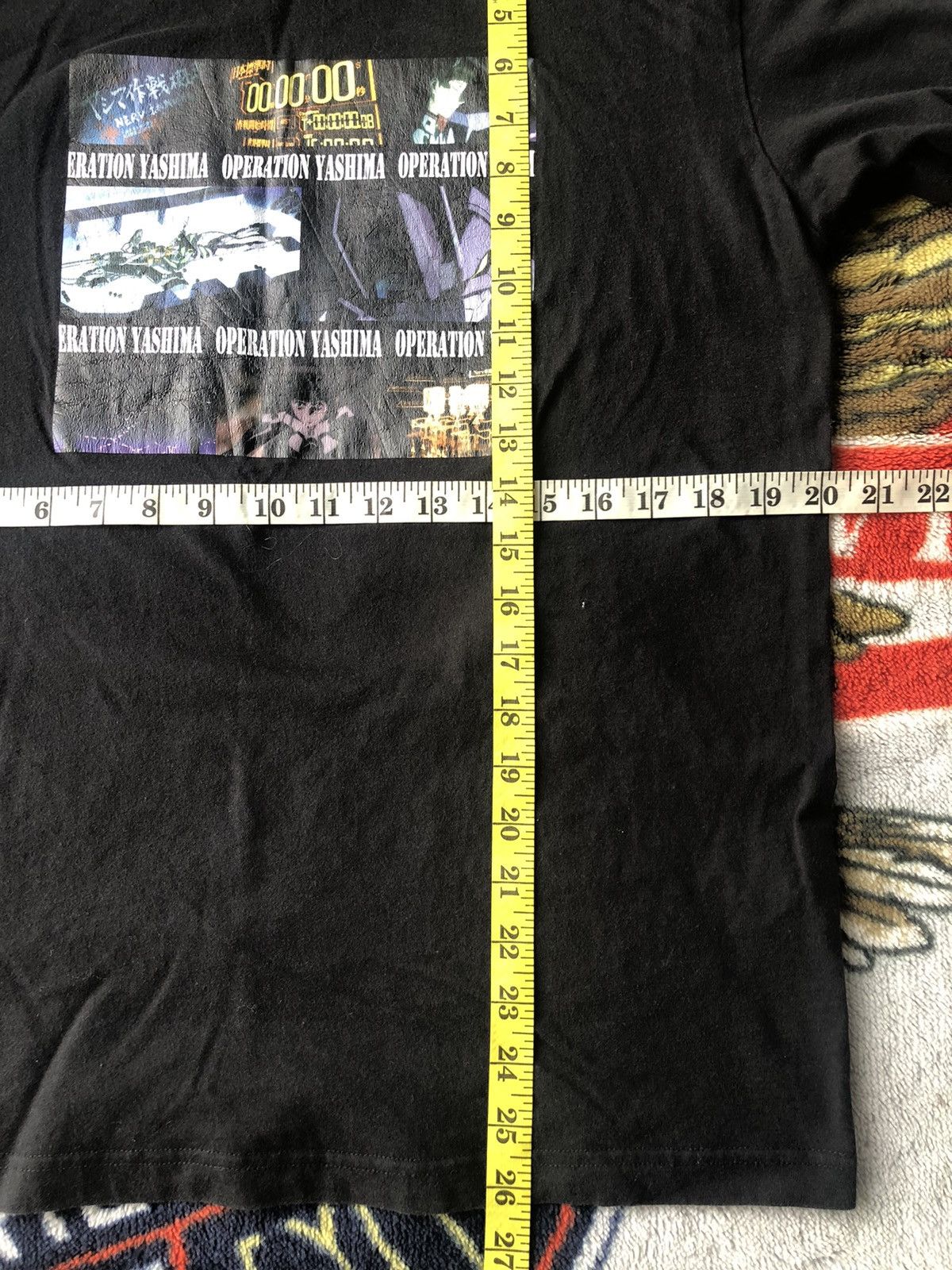Anime Vintage Evangelion Anime Action Operation Yashima Tee Size US M / EU 48-50 / 2 - 9 Thumbnail