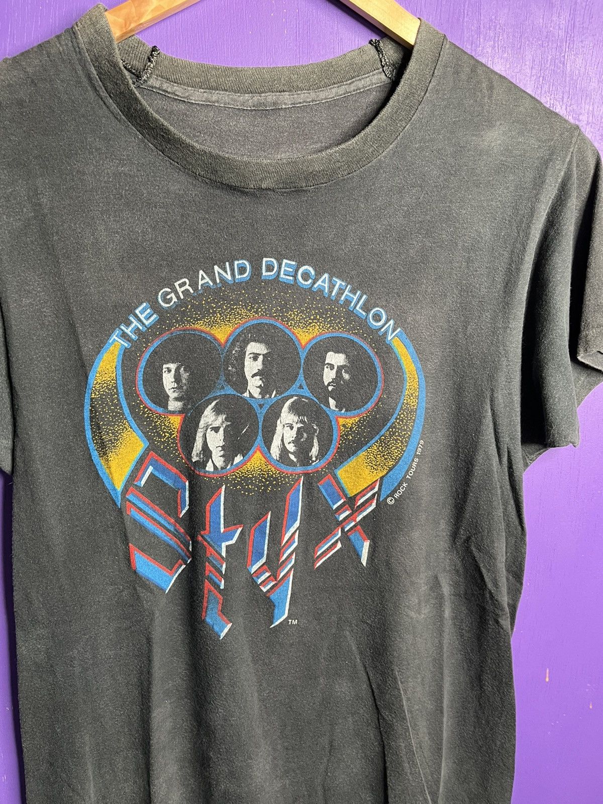 Band Tees × Vintage Vintage 1979 Styx grand decathlon tour tee Size US M / EU 48-50 / 2 - 3 Thumbnail