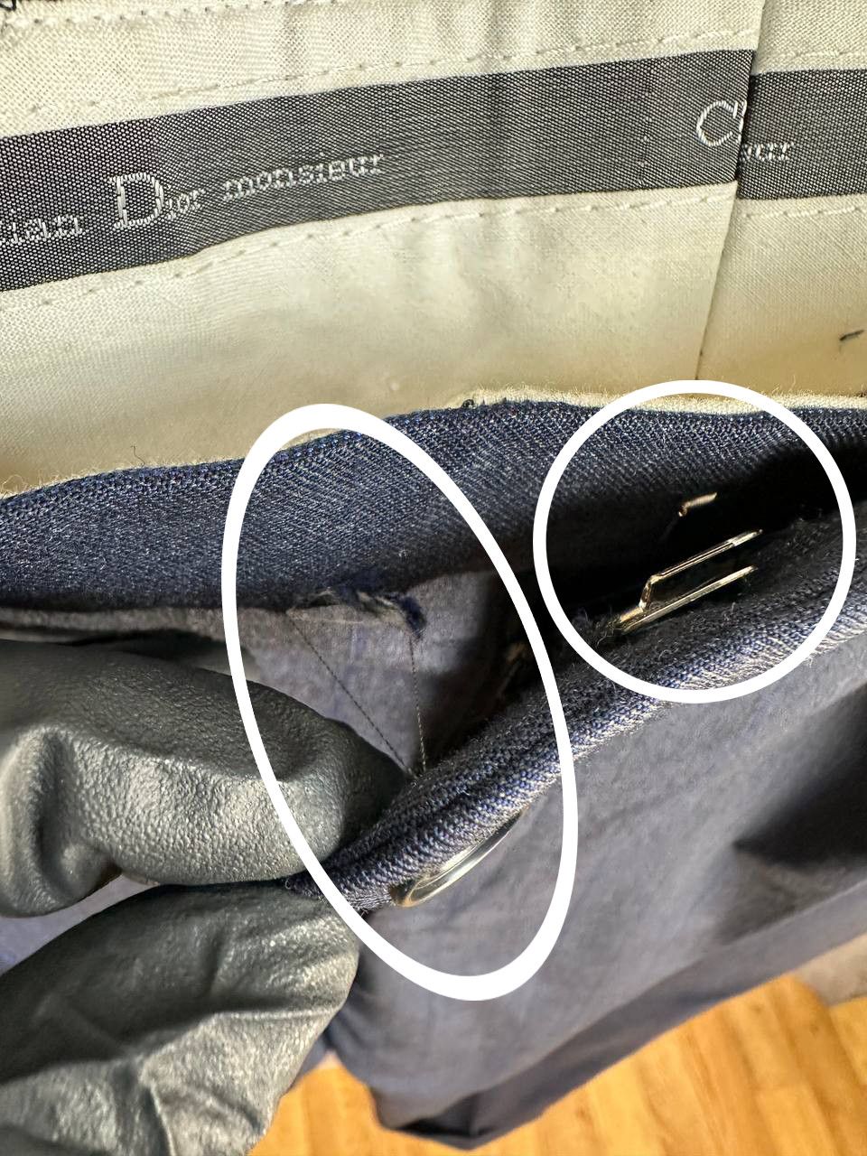 Christian Dior Monsieur Christian Dior Monsieur Double Breasted Striped Wool Suit Size 44S - 17 Thumbnail