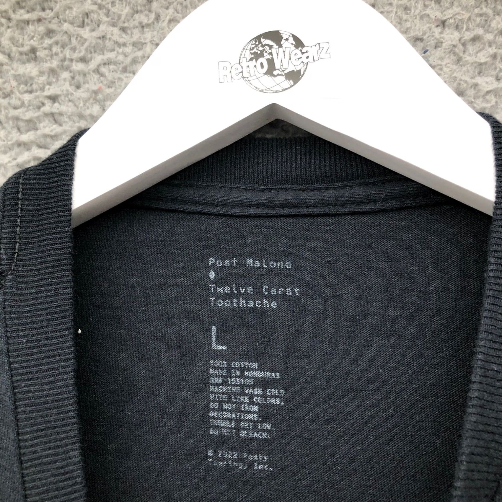 Vintage Post Malone Twelve Carat Toothache Tour T-Shirt Mens L Black Size US L / EU 52-54 / 3 - 3 Thumbnail