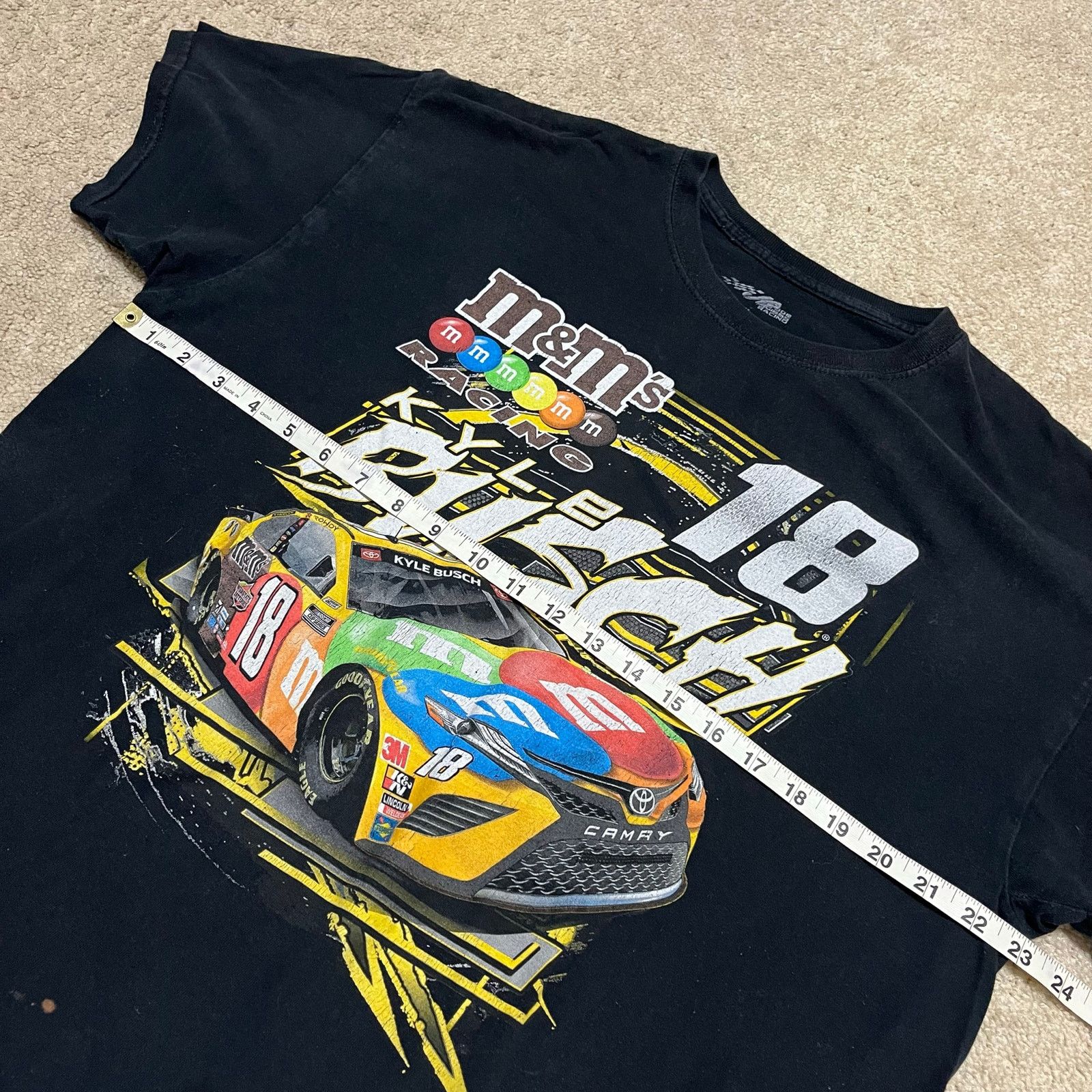 Other Kyle Busch #18 M&M’s Racing Nascar Double Sided Tee XL Size US XL / EU 56 / 4 - 7 Thumbnail