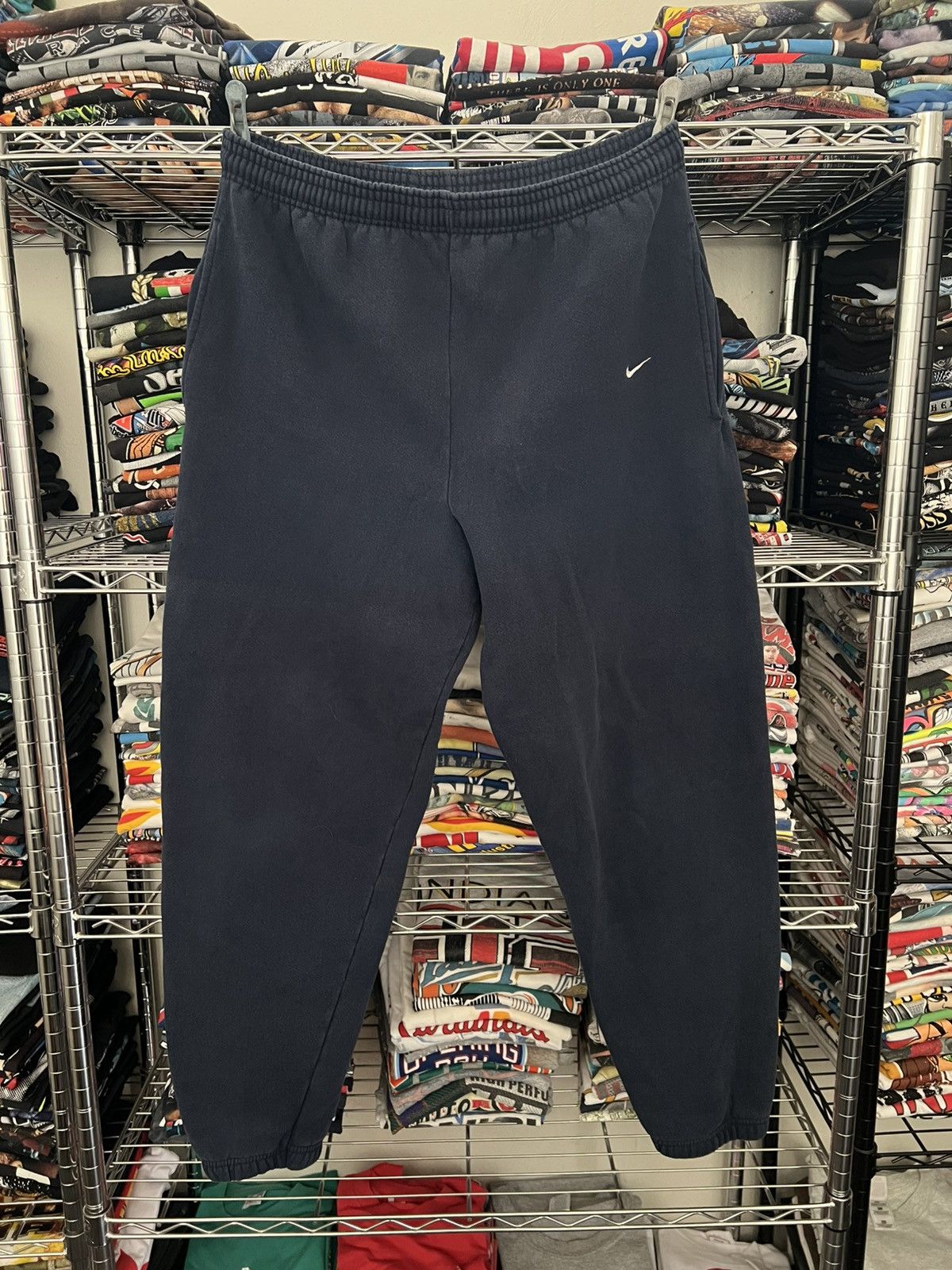 Nike 90s Nike Cotton Joggers Mini Swoosh Size US 34 / EU 50 - 1 Thumbnail
