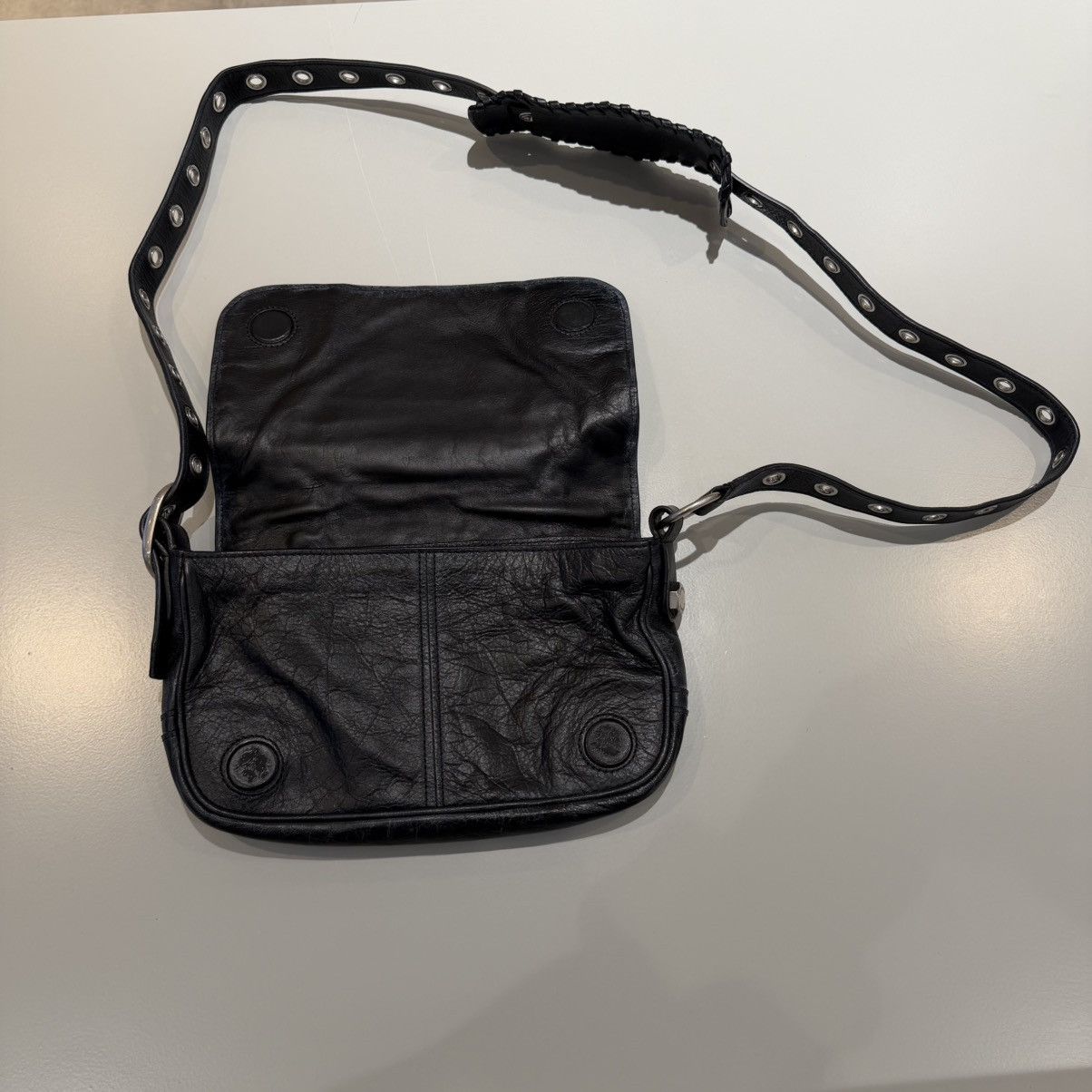 Balenciaga Balenciaga Le Cagole Leather Flap Bag Xs 2022 Size ONE SIZE - 8 Thumbnail