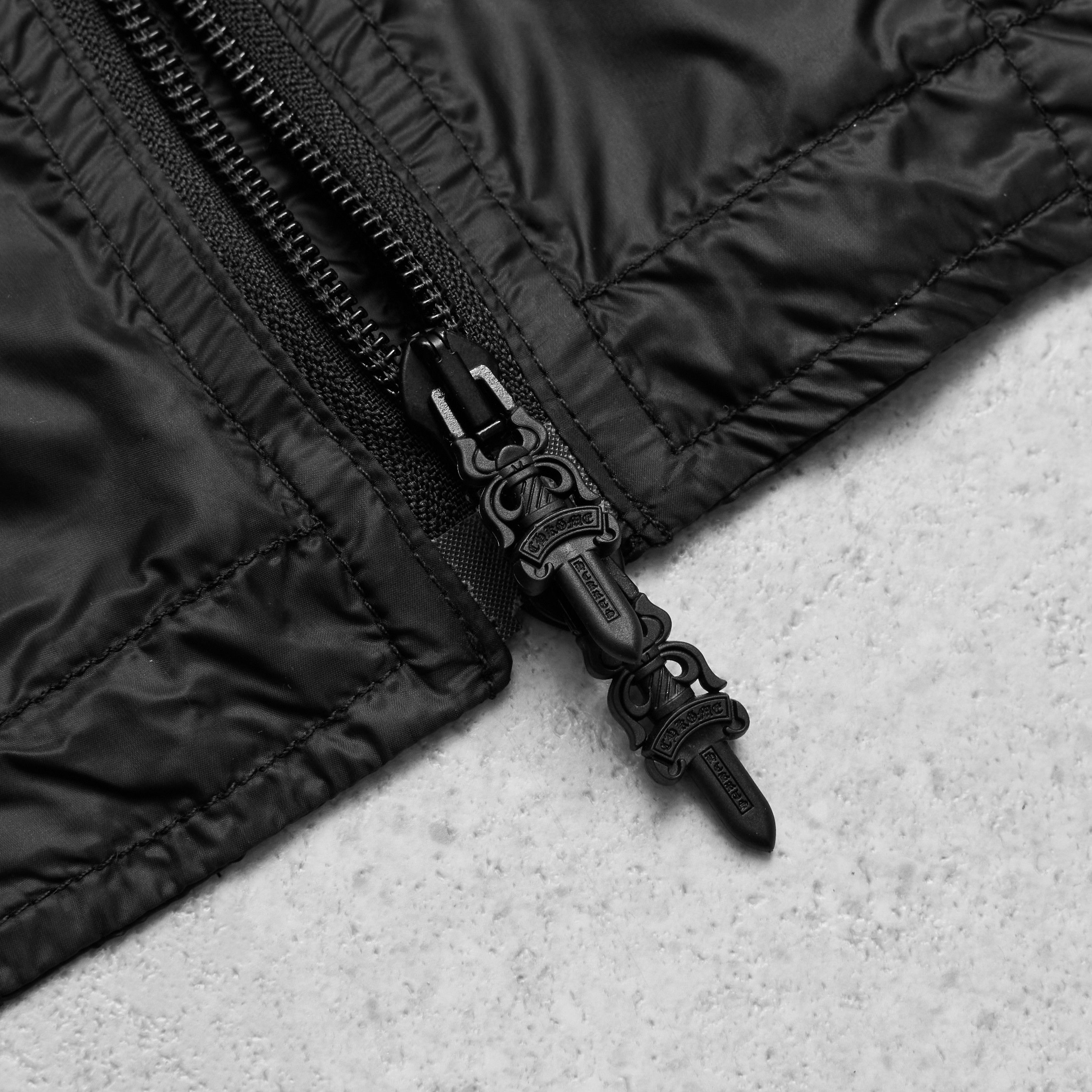 Chrome Hearts CHROME HEARTS Submission Dagger Zippull Ves Black Poly Size 40L - 5 Thumbnail