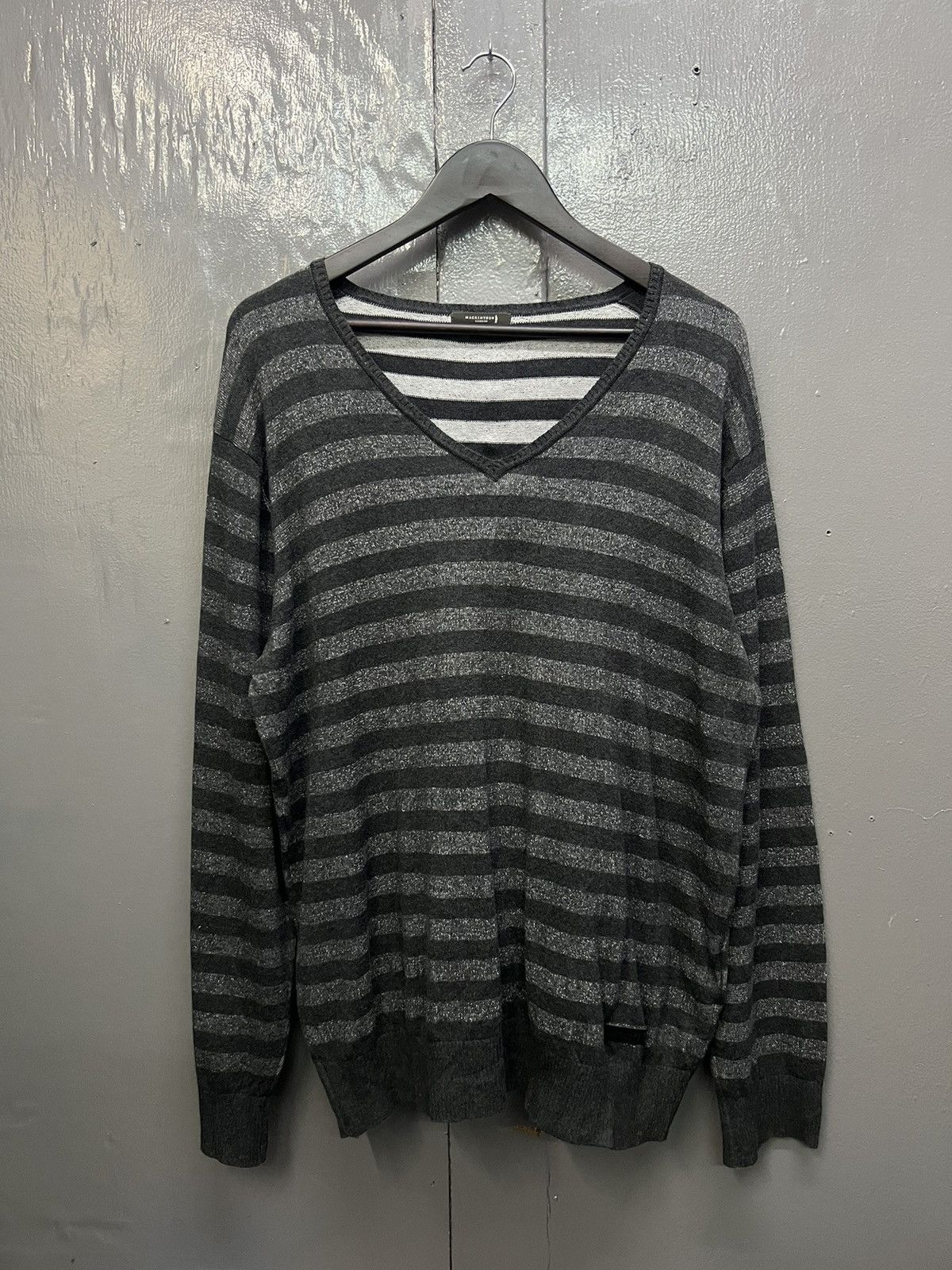 Mackintosh Mackintosh London Stripe Knitwear Size US XL / EU 56 / 4 - 1 Thumbnail