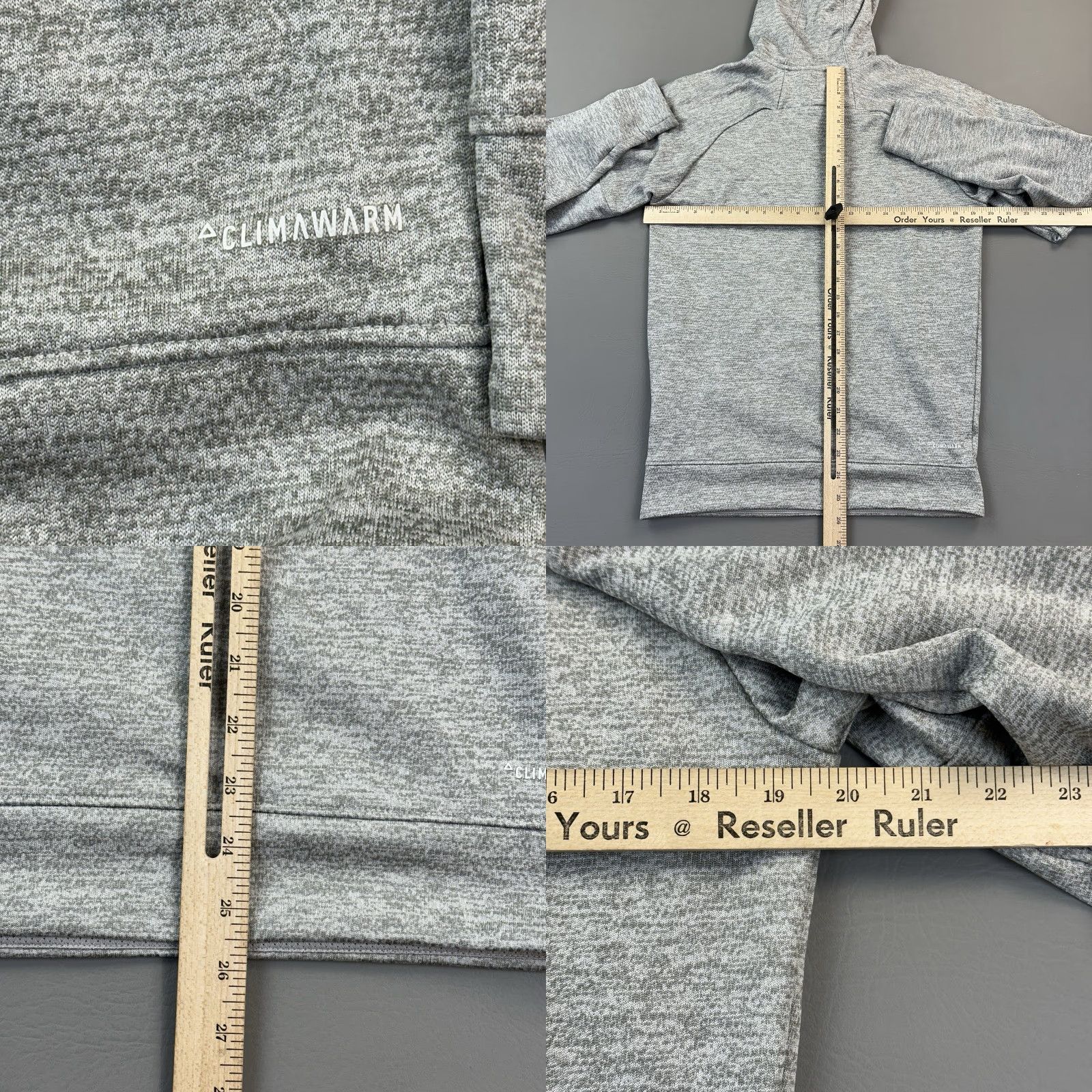Adidas Adidas TRN Tri Hoodie Mens Small Heather Gray Climawarm Logo Graphic Pullover Size US S / EU 44-46 / 1 - 9 Thumbnail