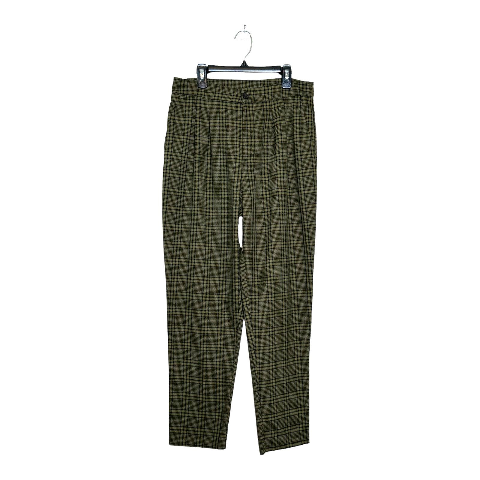 Forever 21 Forever 21 green pleated high waisted pants size Large Size 31" - 1 Thumbnail