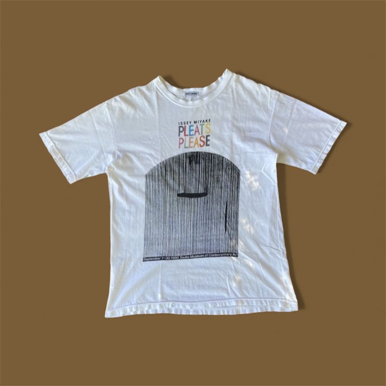 Issey Miyake Pleats Please White T shirt Top
