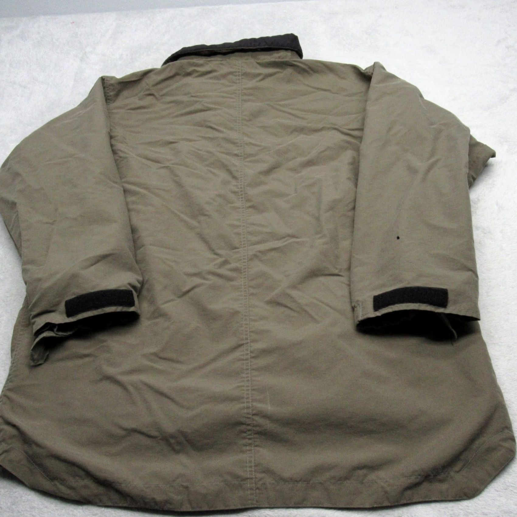 Burton Burton Jacket Men L Anorak Green 1/2 Zip Waterproof Breathable Pockets Logo Zipper Winter Spring Fall Hiking Camping Walking Nylon Polyester Beige? Size US L / EU 52-54 / 3 - 3 Thumbnail