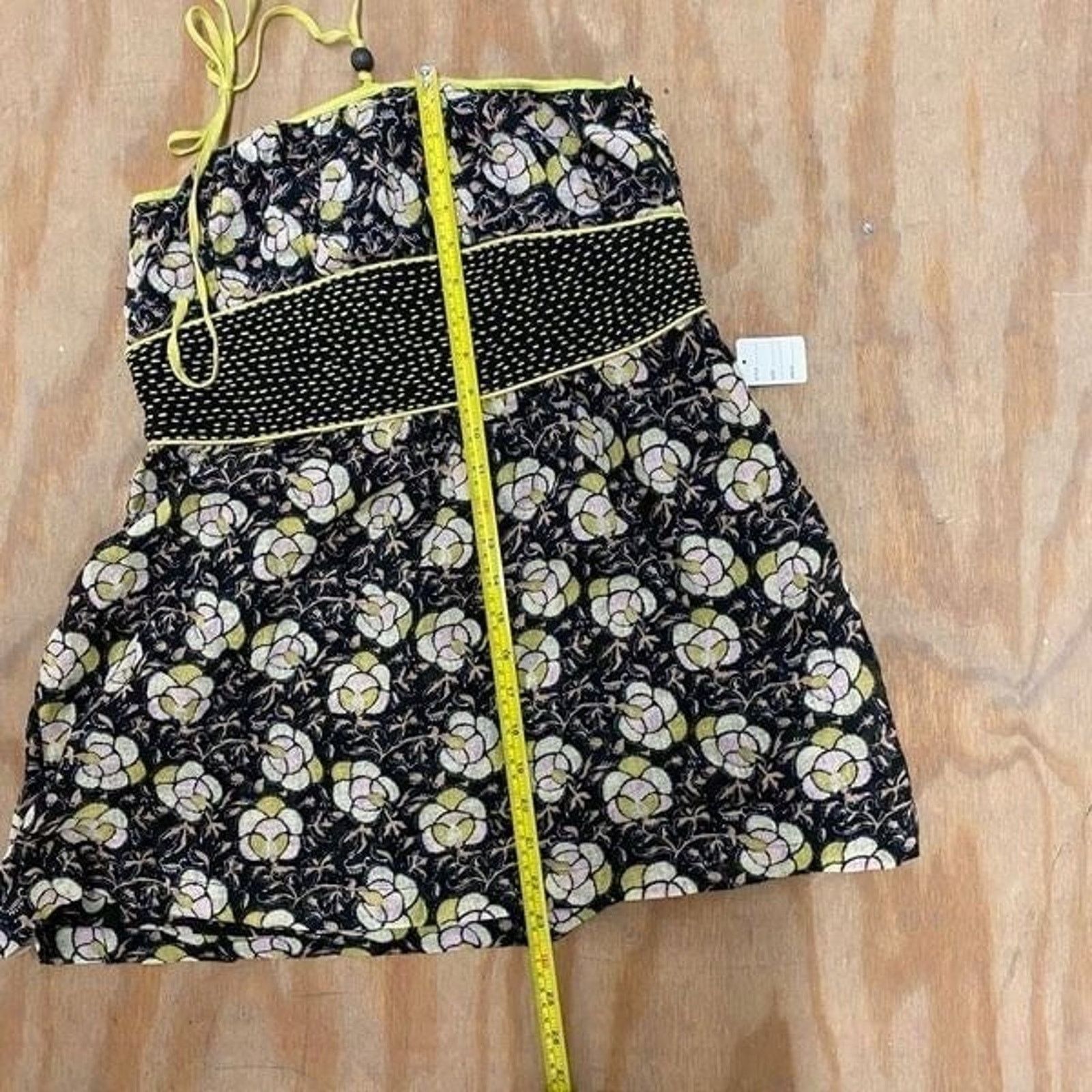 Free People Free People Linen Floral Halter Babydoll Blouse Top, 12 Size XL / US 12-14 / IT 48-50 - 8 Thumbnail