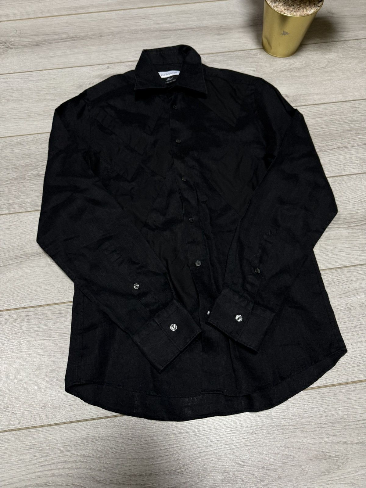Versace Versace linen patterns shirt buttons v logo Size US M / EU 48-50 / 2 - 6 Thumbnail