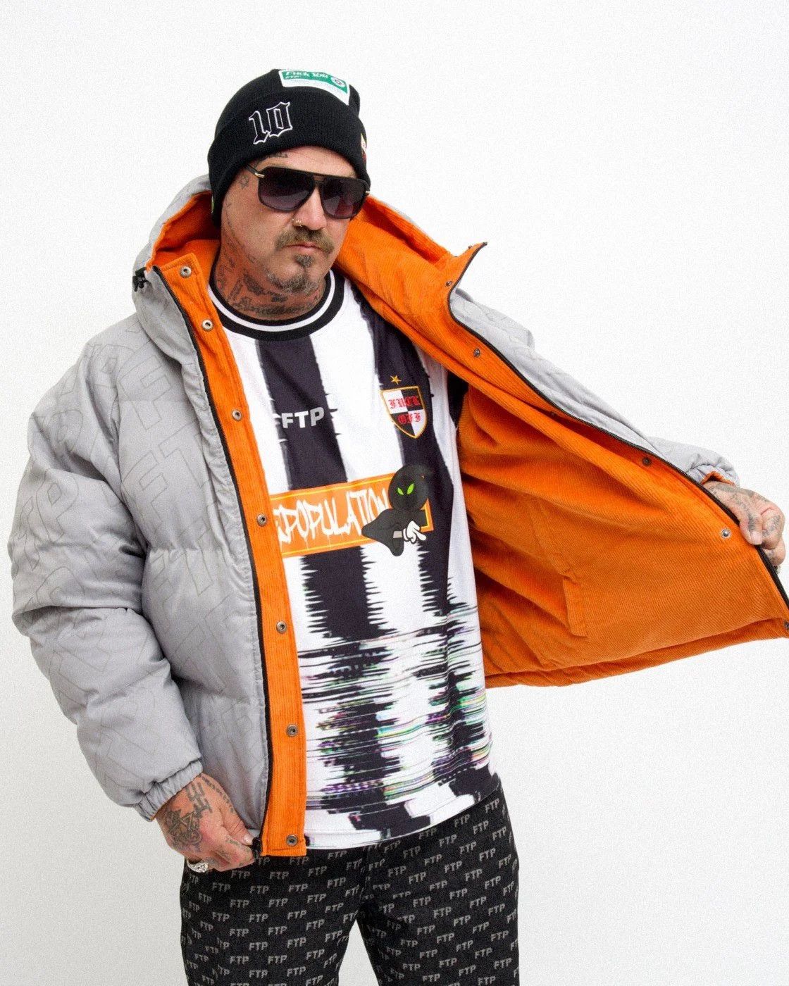 Fuck The Population FTP Club Logo Beanie NEW Size ONE SIZE - 5 Thumbnail
