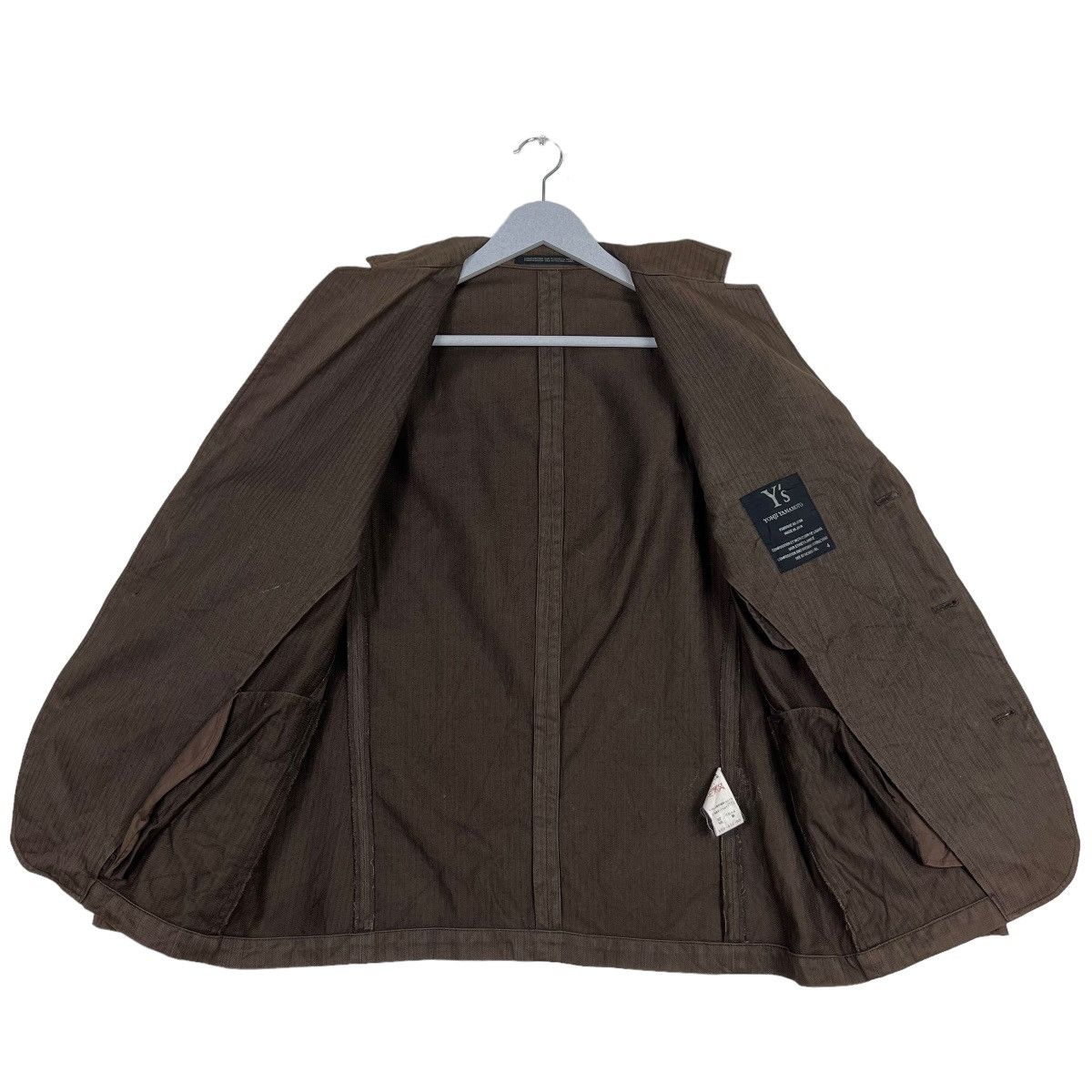 Yohji Yamamoto 🔥 YOHJI YAMAMOTO PINSTRIKE CHORE JACKET MADE IN JAPAN Size US S / EU 44-46 / 1 - 11 Thumbnail