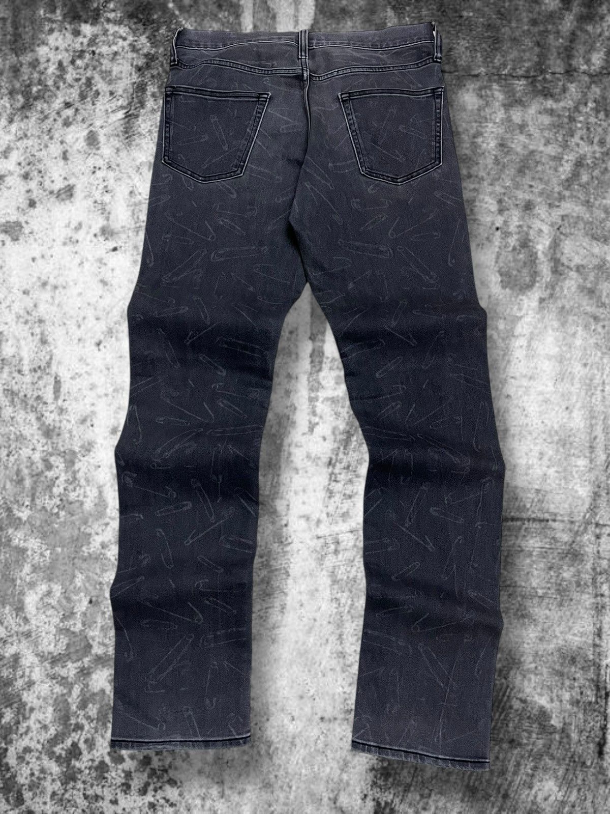 Japanese Brand Vintage 90’s Japan Designer Semantic Safety Pin Punk Denim Size US 29 - 6 Thumbnail