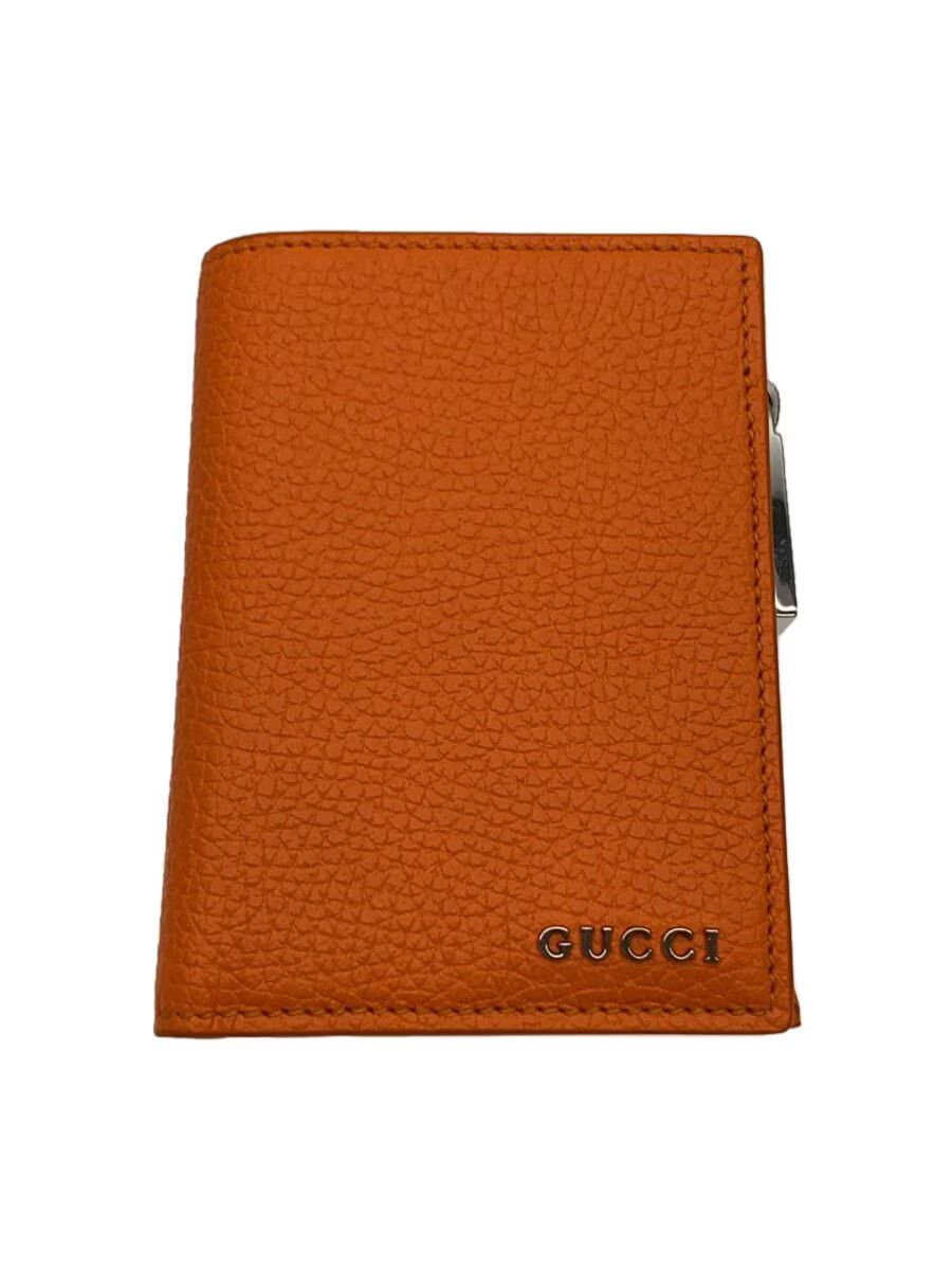 Gucci Gucci Leather Coin Wallet Orange White Interior Size ONE SIZE - 1 Thumbnail