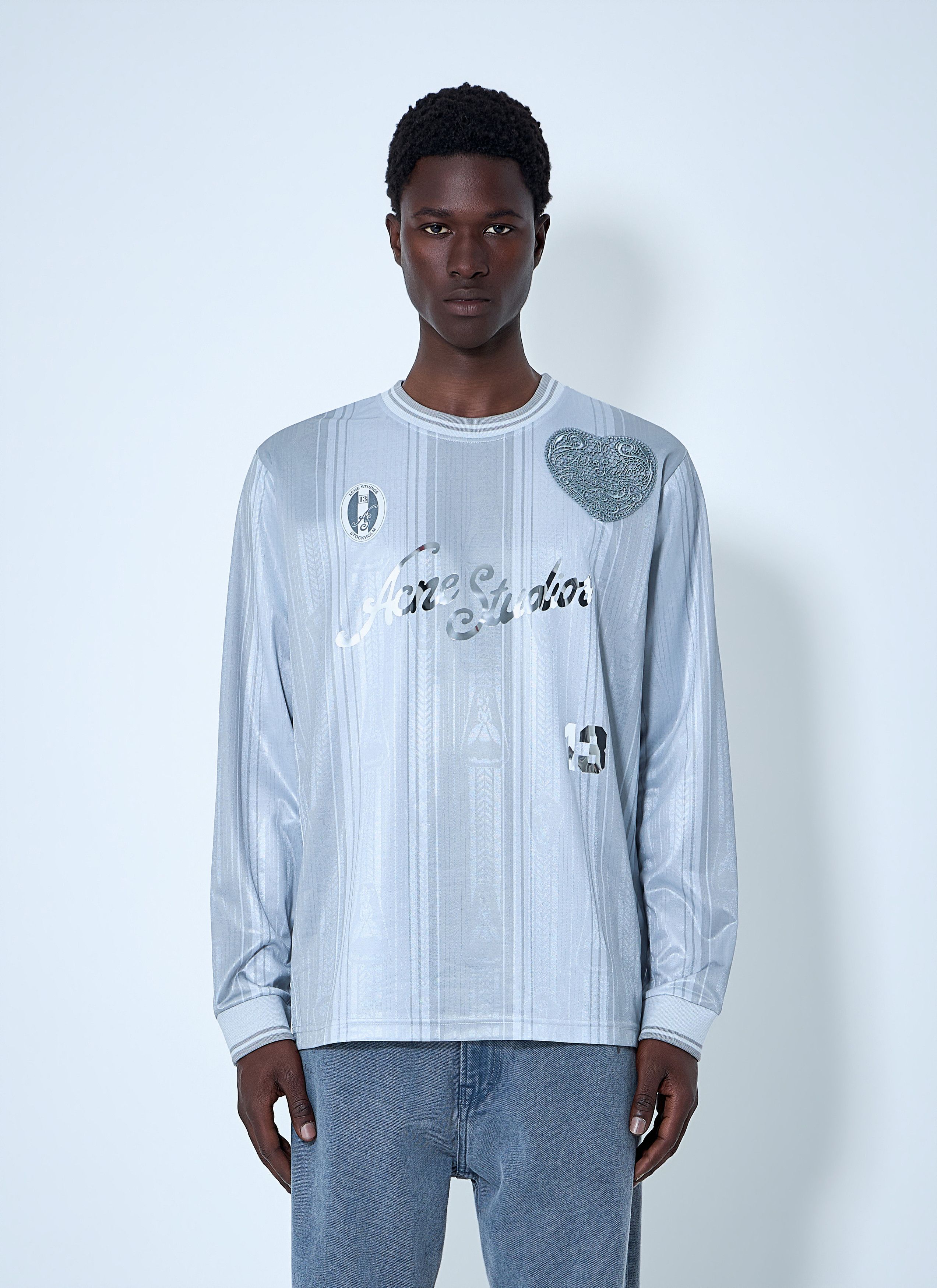 Acne Studios Embroidered Logo Long-Sleeve Shirt Size US XL / EU 56 / 4 - 1 Thumbnail
