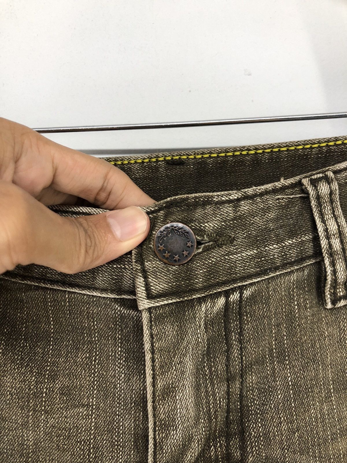 Japanese Brand Vintage Pavarotti Vary Jean Faded Brown Flare Bootcut Jeans Size 27" / US 4 / IT 40 - 7 Thumbnail