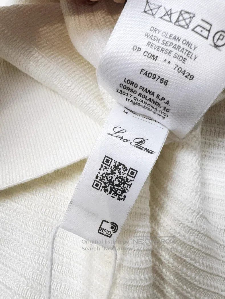Loro Piana Loro Piana Beige Round Neck Horizontal Ribbed Batwing Slee Size S / US 4 / IT 40 - 9 Thumbnail