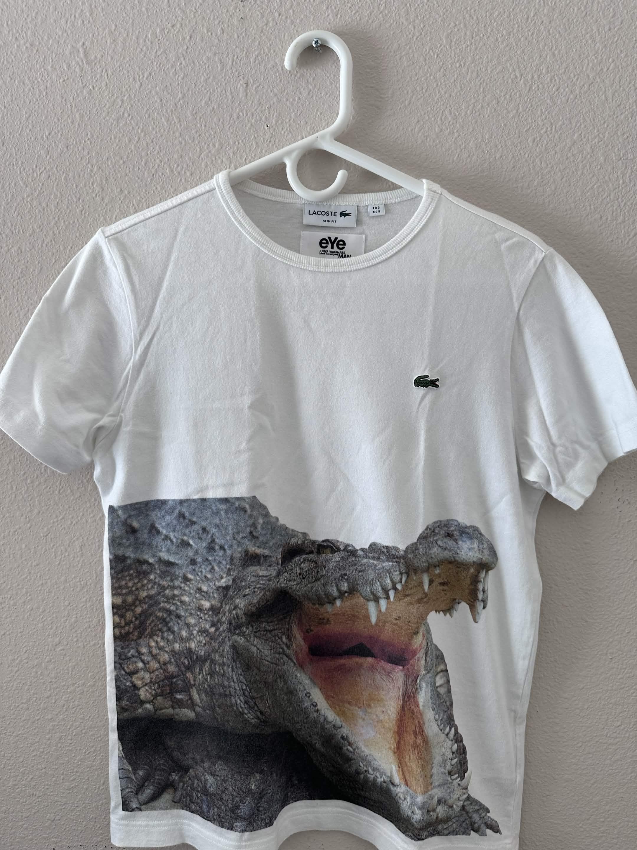 Junya Watanabe × Lacoste Junya Watanabe Lacoste Croc Graphic Tee Size US S / EU 44-46 / 1 - 1 Thumbnail