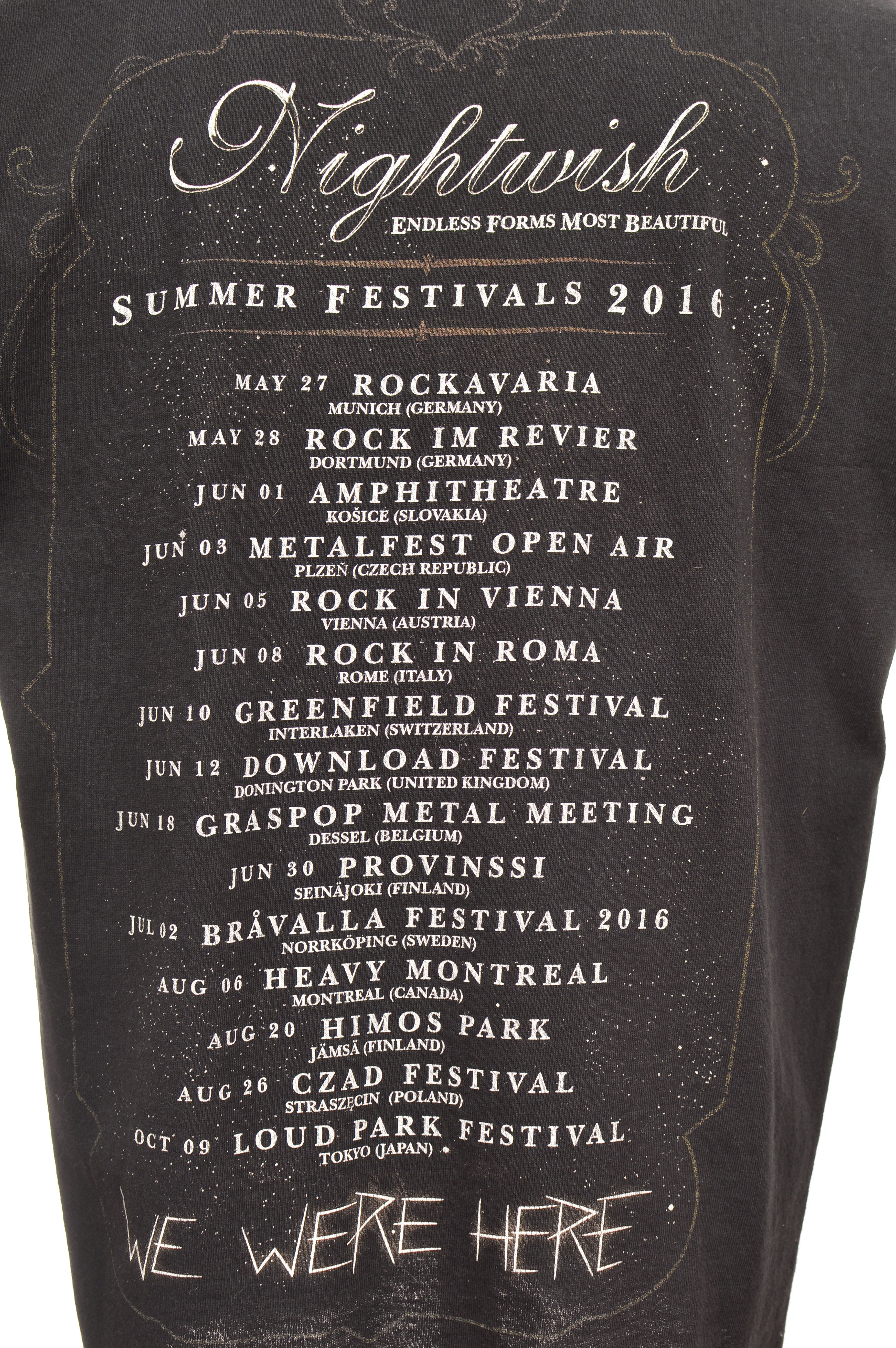 Vintage Fruit of the Loom Nightwish Endless Forms T-Shirt Size US M / EU 48-50 / 2 - 5 Thumbnail