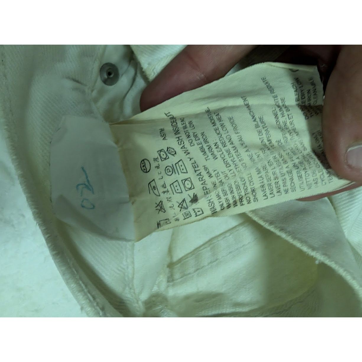 Helmut Lang o1rbi21 Distressed Denim From 98 in Dirty White Size US 30 / EU 46 - 9 Thumbnail