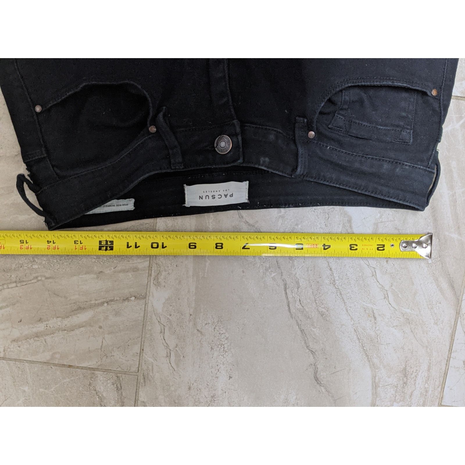 Pacsun Pacsun Distressed Black Jeans 27 High-Rise Skinniest Ankle Size US 27 - 9 Thumbnail
