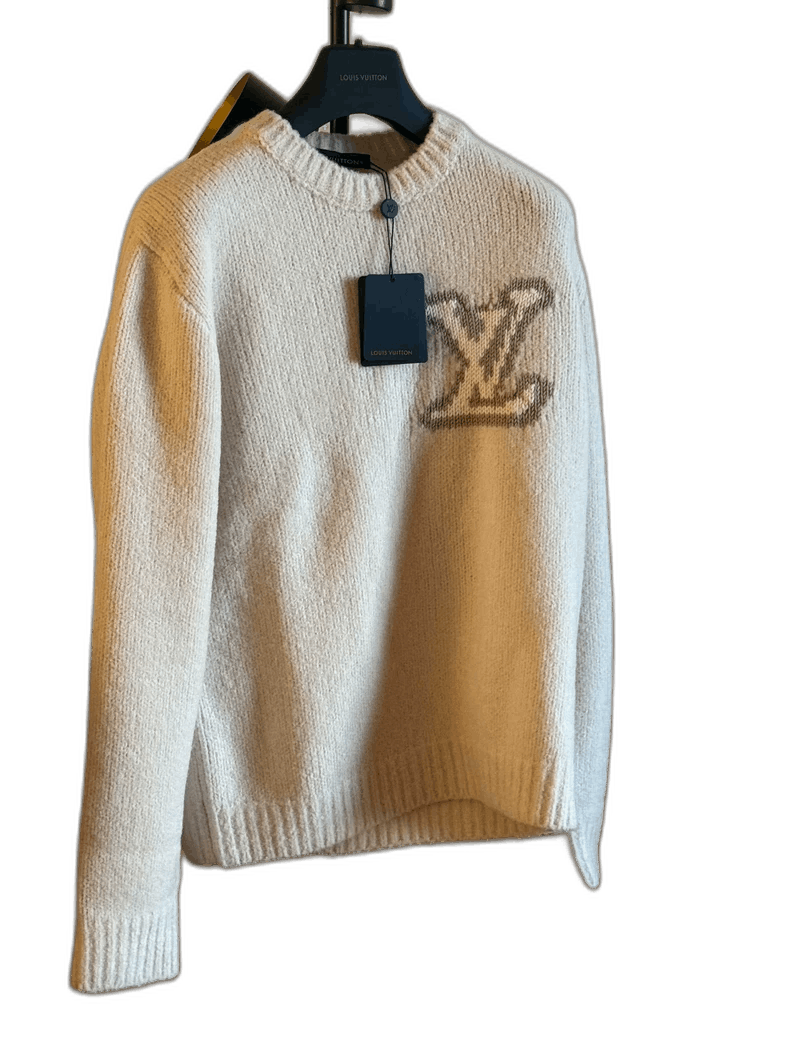 Louis Vuitton Louis Vuitton Lv25SS new white presbyard teddy sweater-2508 Size US M / EU 48-50 / 2 - 1 Thumbnail