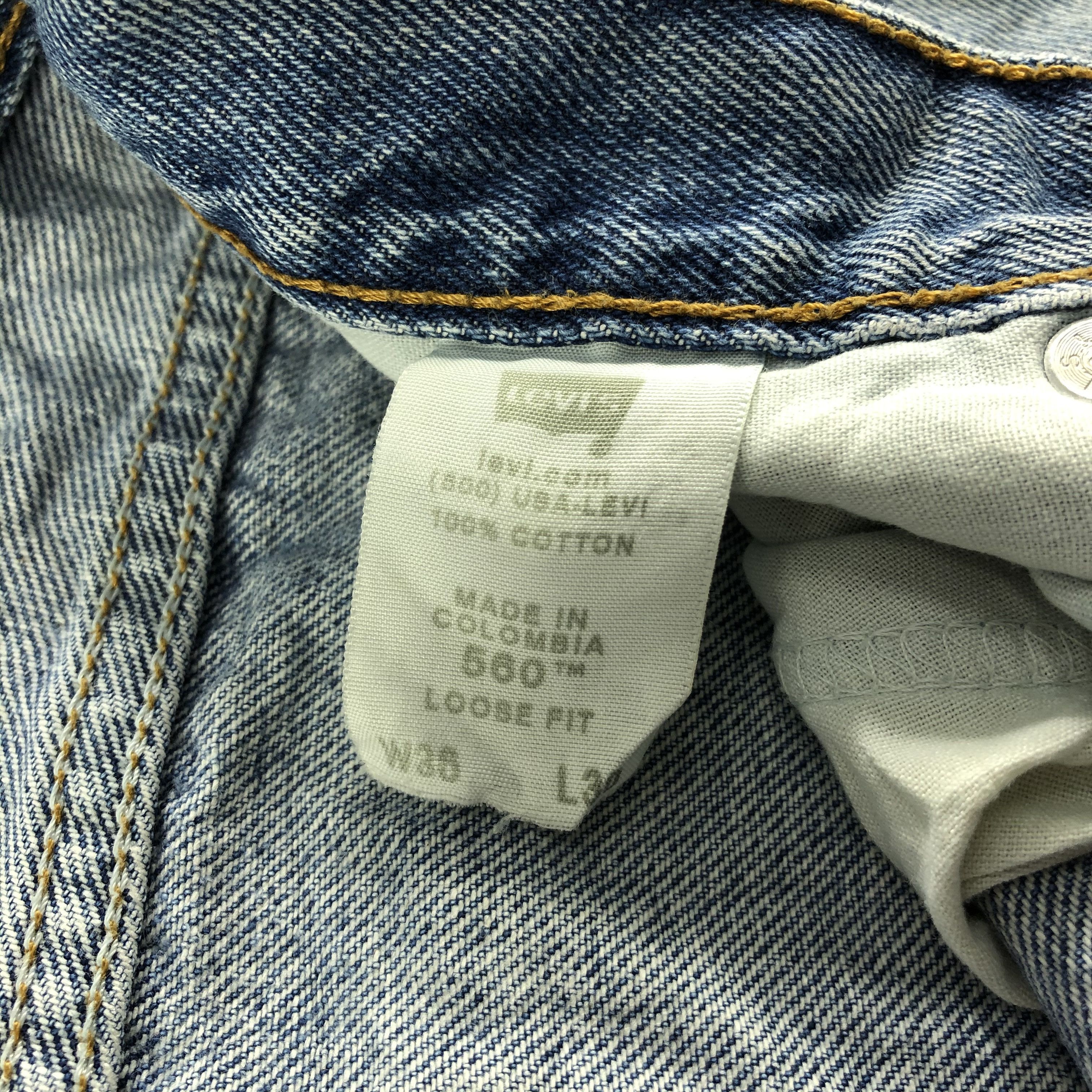 Levi's 90s Vintage Blue Wash Levis 560 Jeans-J2609 Size US 35 - 11 Thumbnail