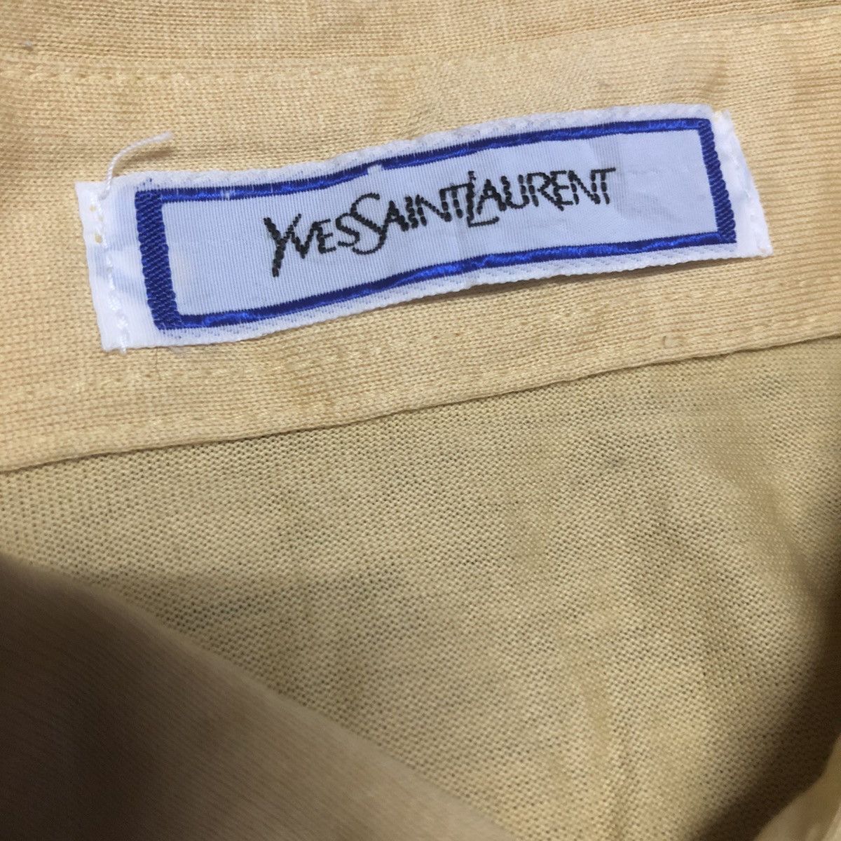 Hedi Slimane × Vintage × Yves Saint Laurent Vintage Yves Saint Laurent Long Sleeve Polo Shirt Size US S / EU 44-46 / 1 - 4 Thumbnail