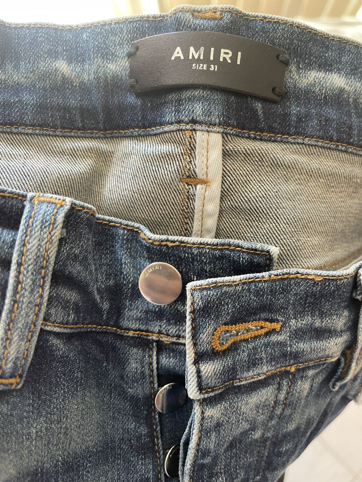 Amiri Mike amiri blue mx1 jeans Size US 31 - 4 Thumbnail