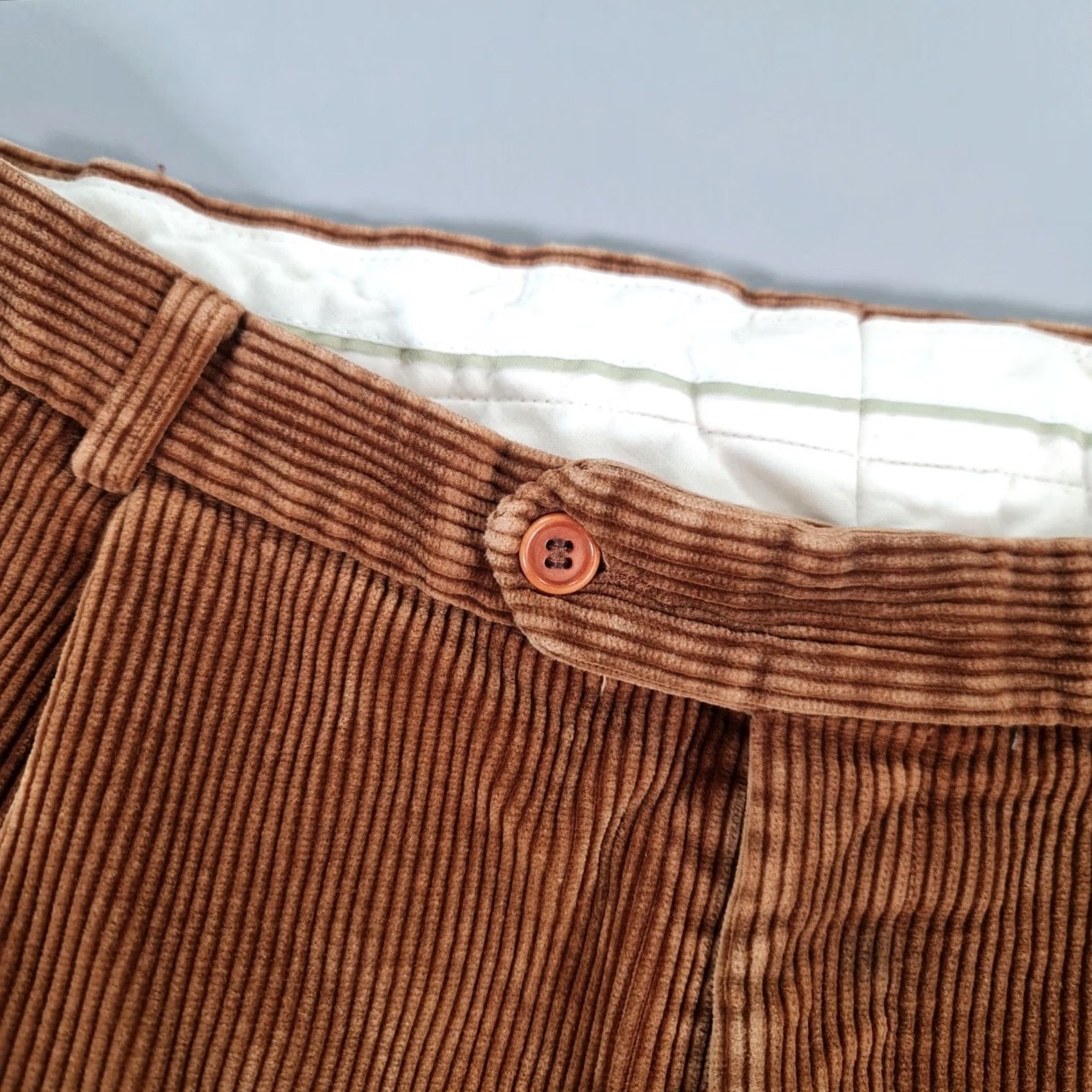 Turnbull & Asser VINTAGE Turnbull & Asser Mens Corduroy Trousers Brown W42 L30 Classic Pants Size US 42 / EU 58 - 3 Thumbnail