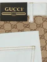 Gucci o1loc1c0226 753096 Washed Organic Denim Pant With GG Size US 31 - 3 Thumbnail