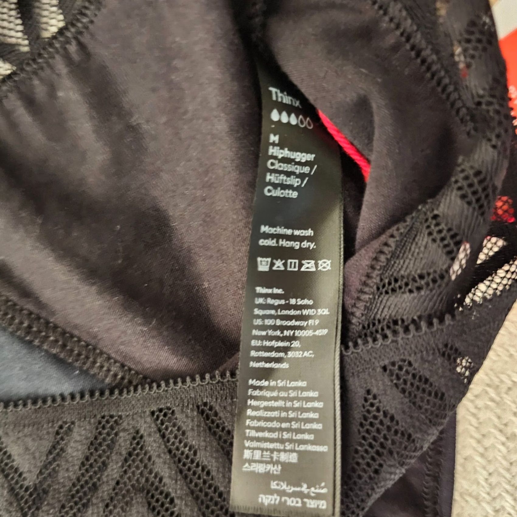 Vintage THINX Hiphugger Panties Menstrual Underwear Black M Absorbent Moisture Wicking Leak-Resistant Odor-Controling Brief Women XS-XL Size 32" / US 10 / IT 46 - 7 Thumbnail