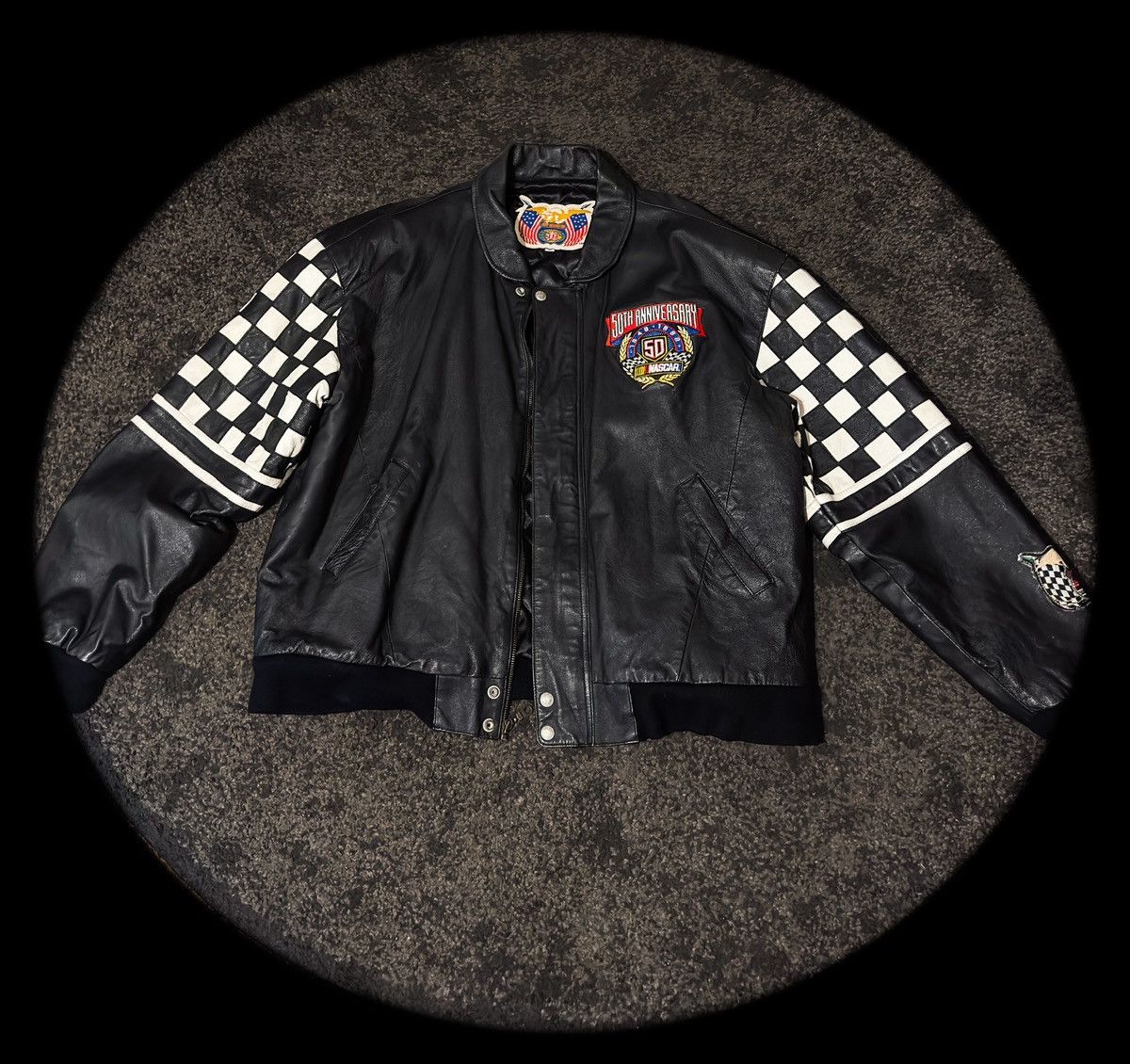 NASCAR Vintage 1998 Jeff Hamilton NASCAR 50th Anniversary Jacket Size US XXL / EU 58 / 5 - 1 Thumbnail