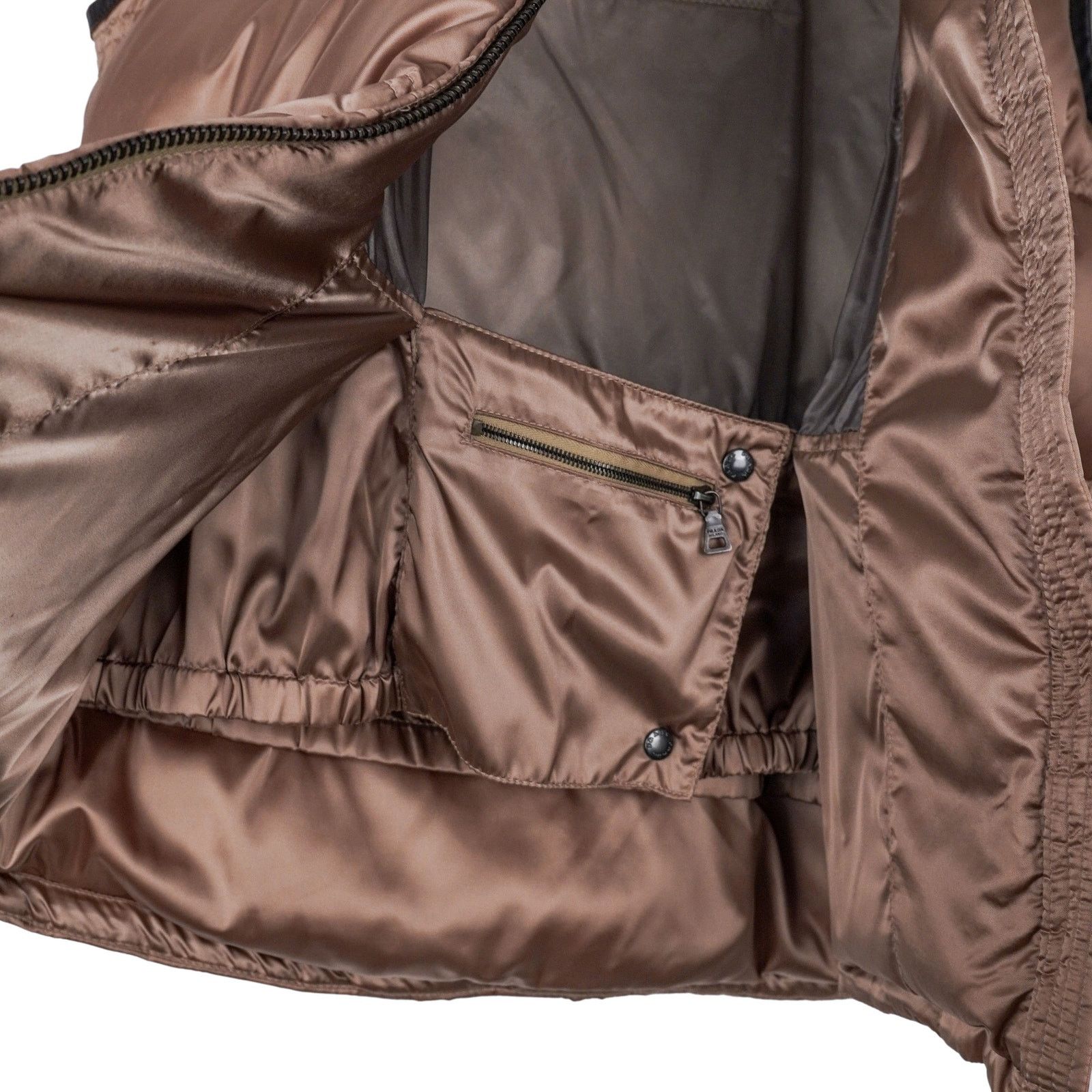 Prada Prada Milano Brown Nylon Shearling Collar Down Vest Jacket Size M / US 6-8 / IT 42-44 - 7 Thumbnail