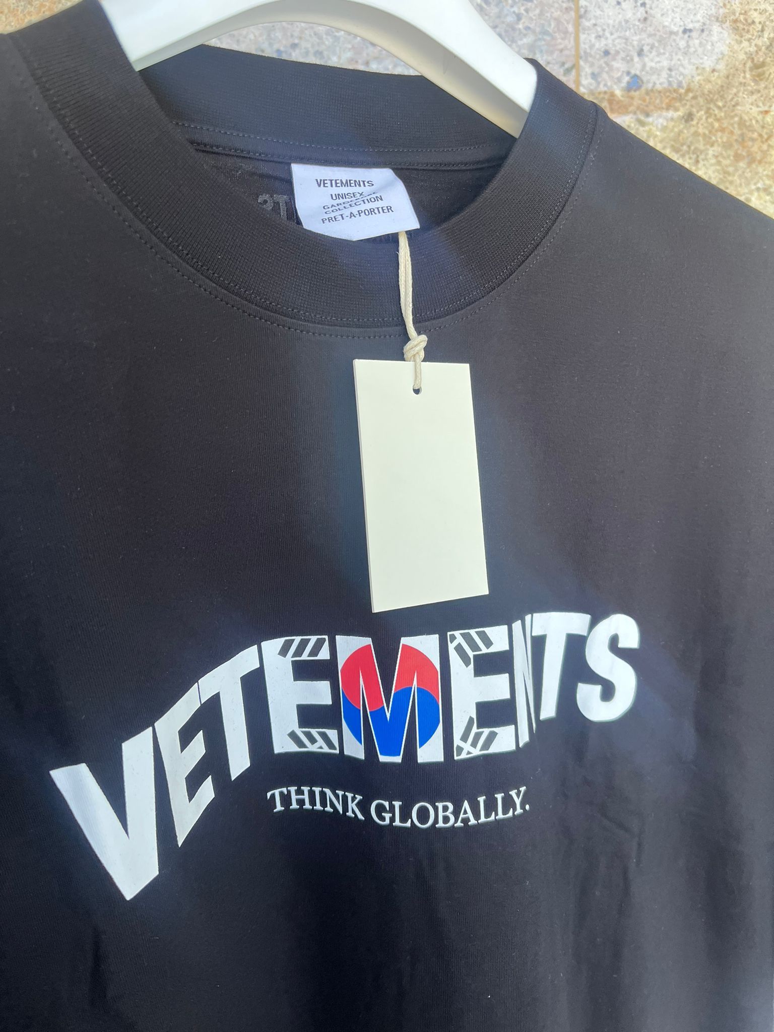 Vetements Dollar Long Sleeve Logo T-Shirt LS in Black Size US XL / EU 56 / 4 - 8 Thumbnail