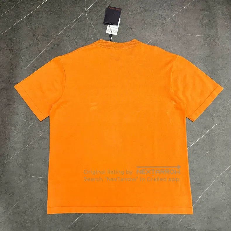 Louis Vuitton Louis Vuitton Orange knit pin short sleeves Size US XL / EU 56 / 4 - 4 Thumbnail