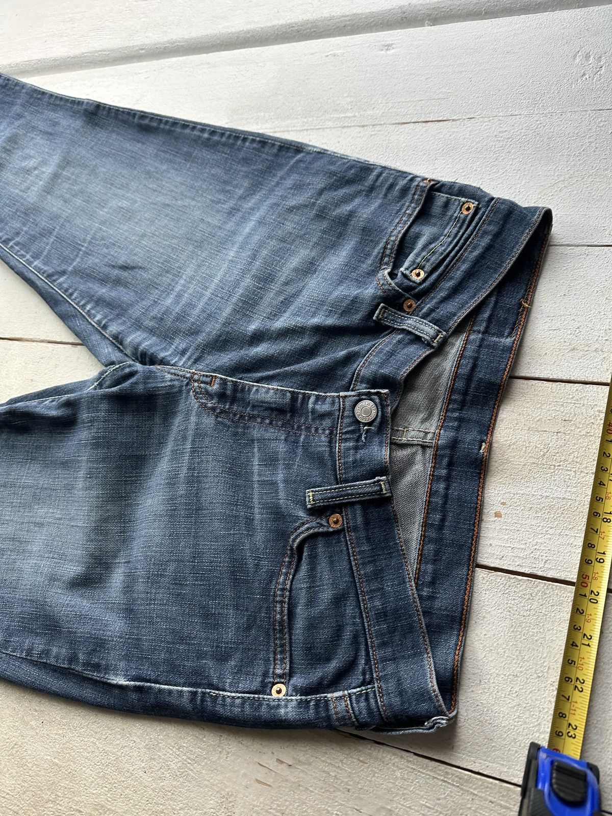 Levi's BOOTCUT🚨Vintage 90s Levis Jeans 528 84 Light Wash Denim Size 29" - 2 Thumbnail