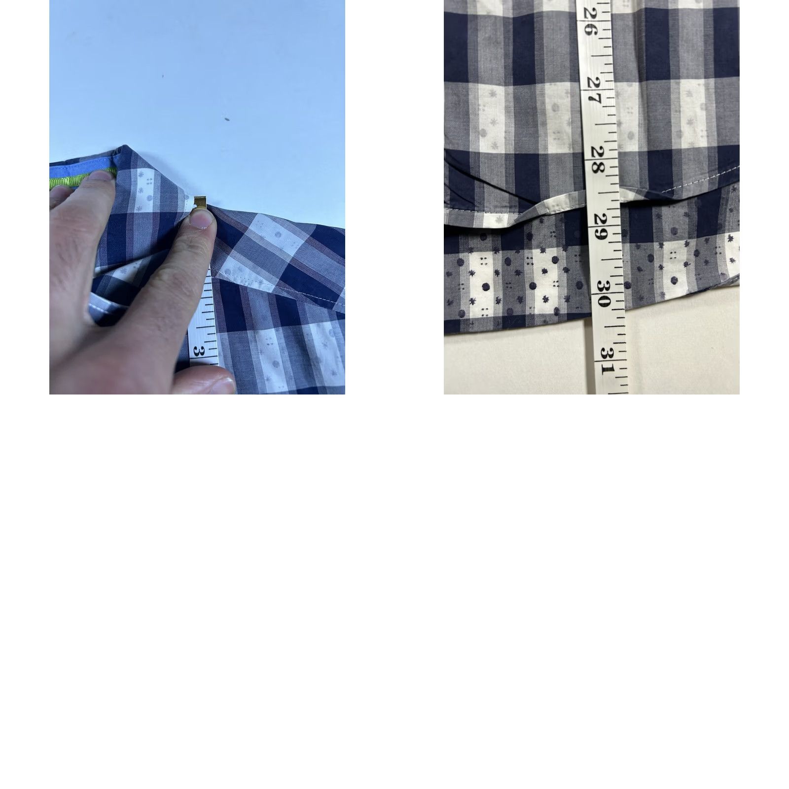 Robert Graham Robert Graham Shirt Blue Plaid Paint Splotch Short Sleeve Men’s Medium Clean Size US M / EU 48-50 / 2 - 10 Thumbnail