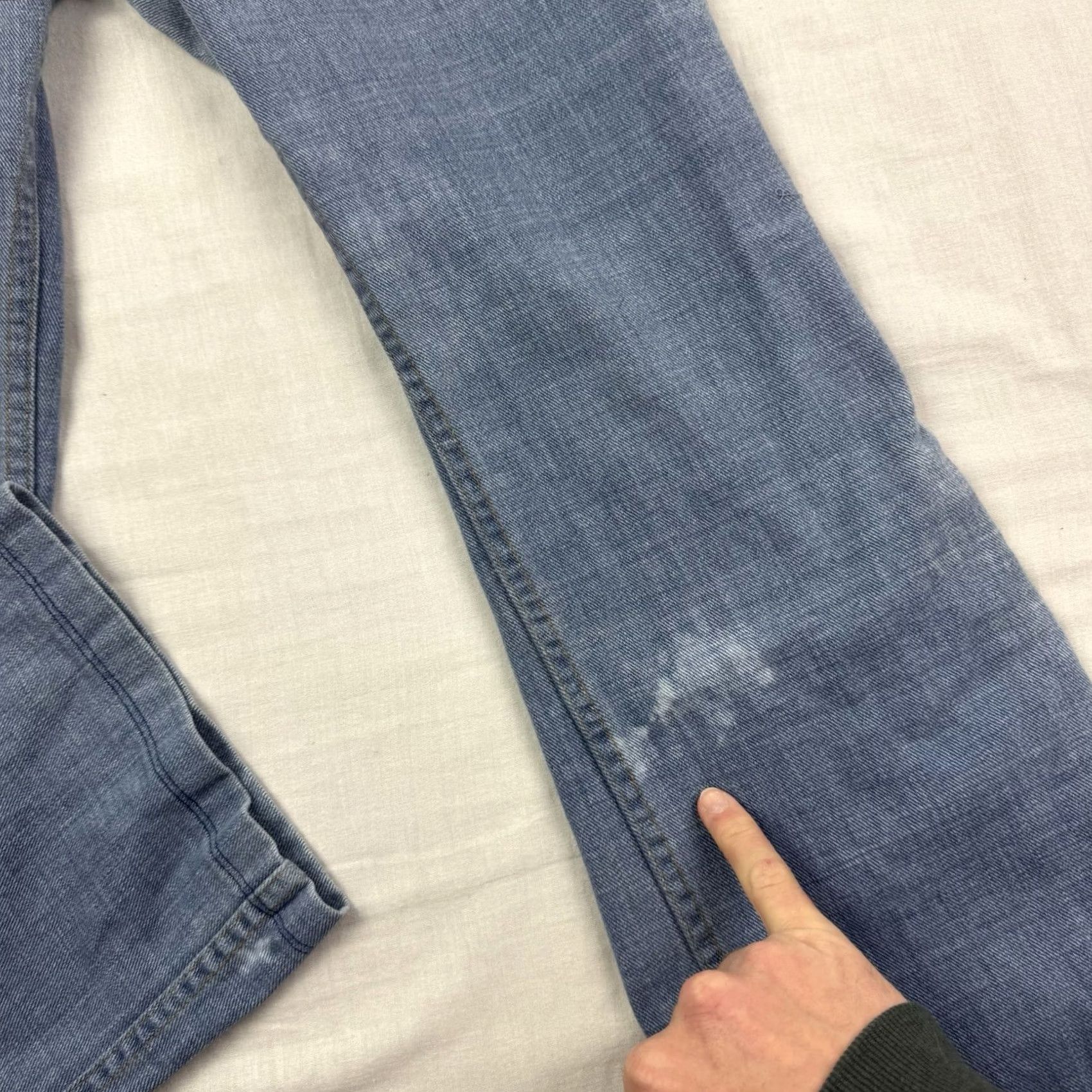 Wrangler VINTAGE Wrangler Bootcut Jeans Womens 26x27 80s 70s Hipster Hippie Faded Repairs Size 26" / US 2 / IT 38 - 7 Thumbnail